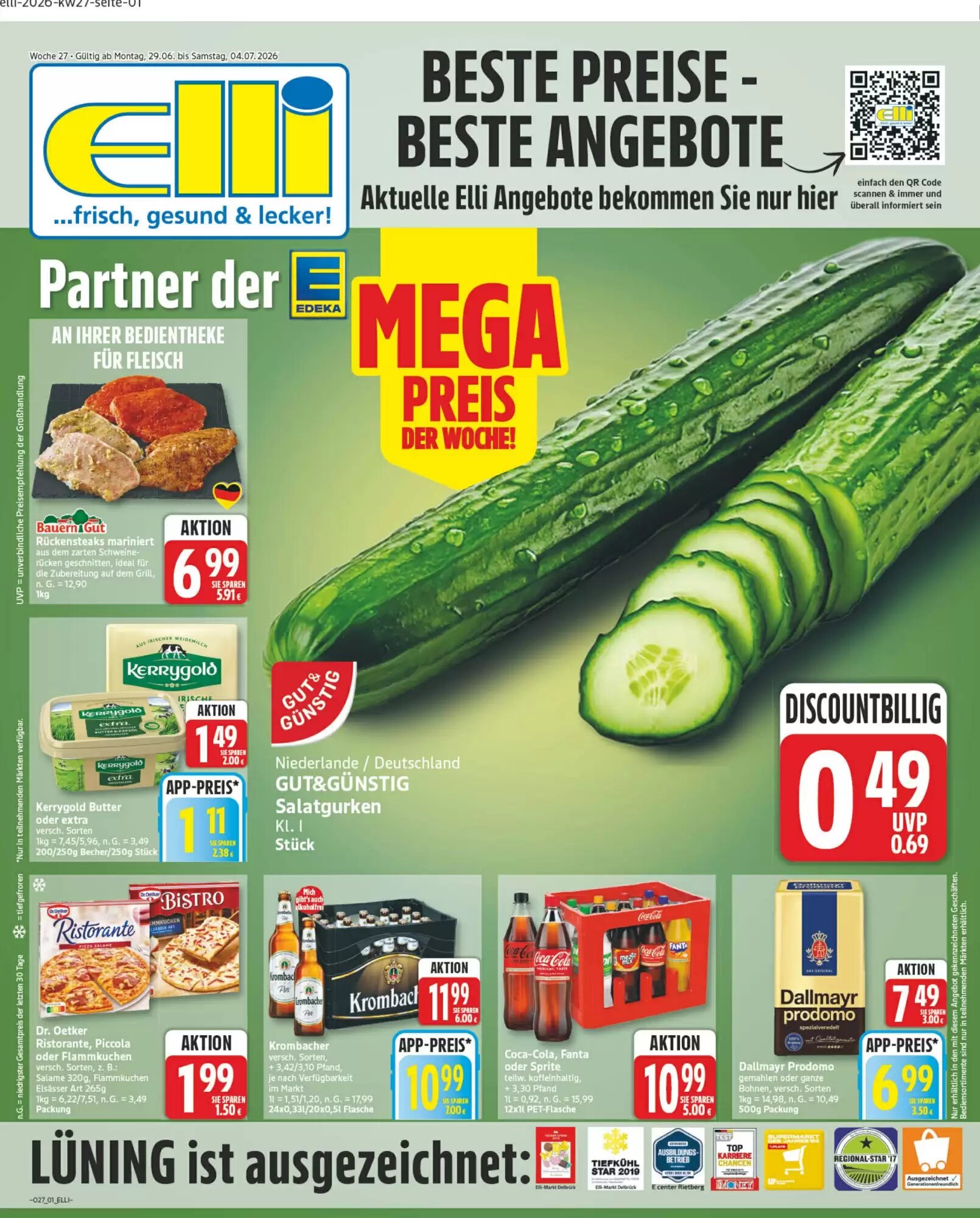 Elli Markt Prospekt (ab 29.06.2026) zum Blättern - Seite 1
