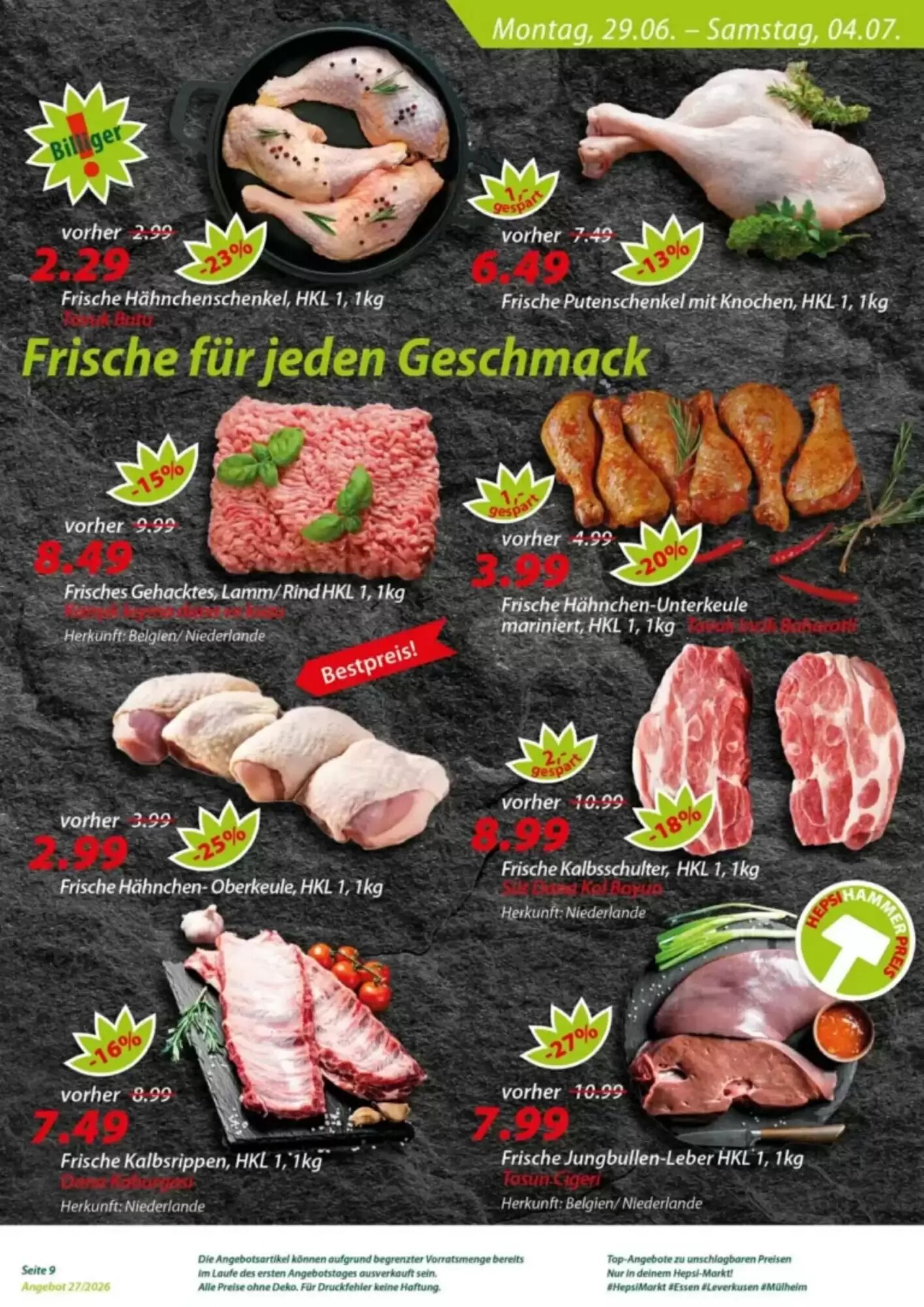 Hepsi-Markt Prospekt (ab 29.06.2026) zum Blättern - Seite 9