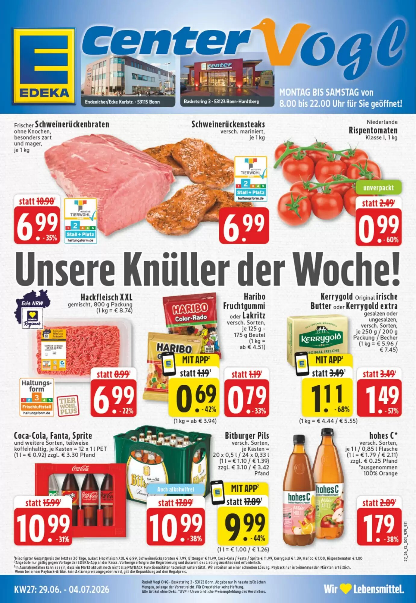 EDEKA Vogl Prospekt (ab 29.06.2026) zum Blättern - Seite 1