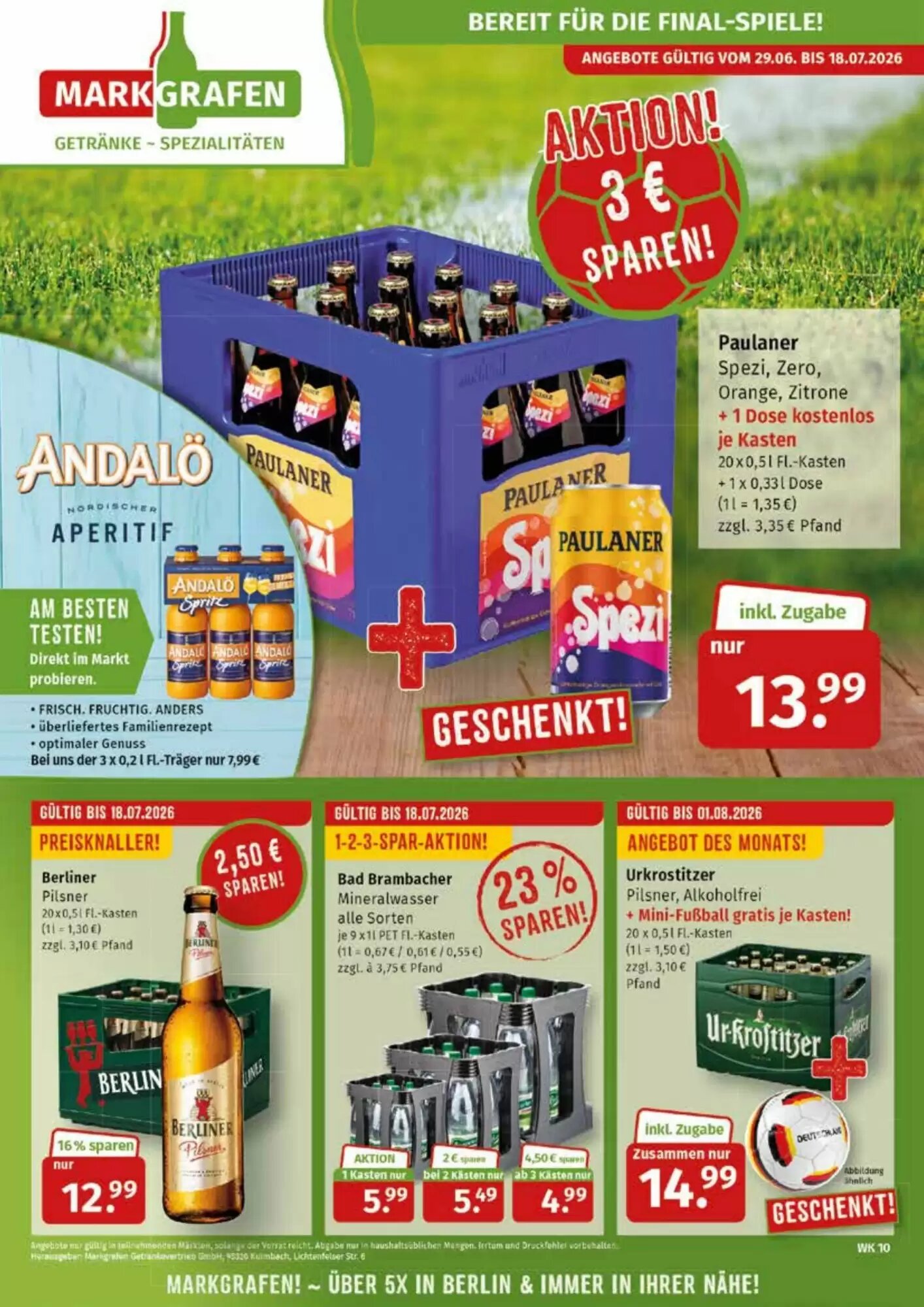 Markgrafen Prospekt (ab 29.06.2026) zum Blättern - Seite 1