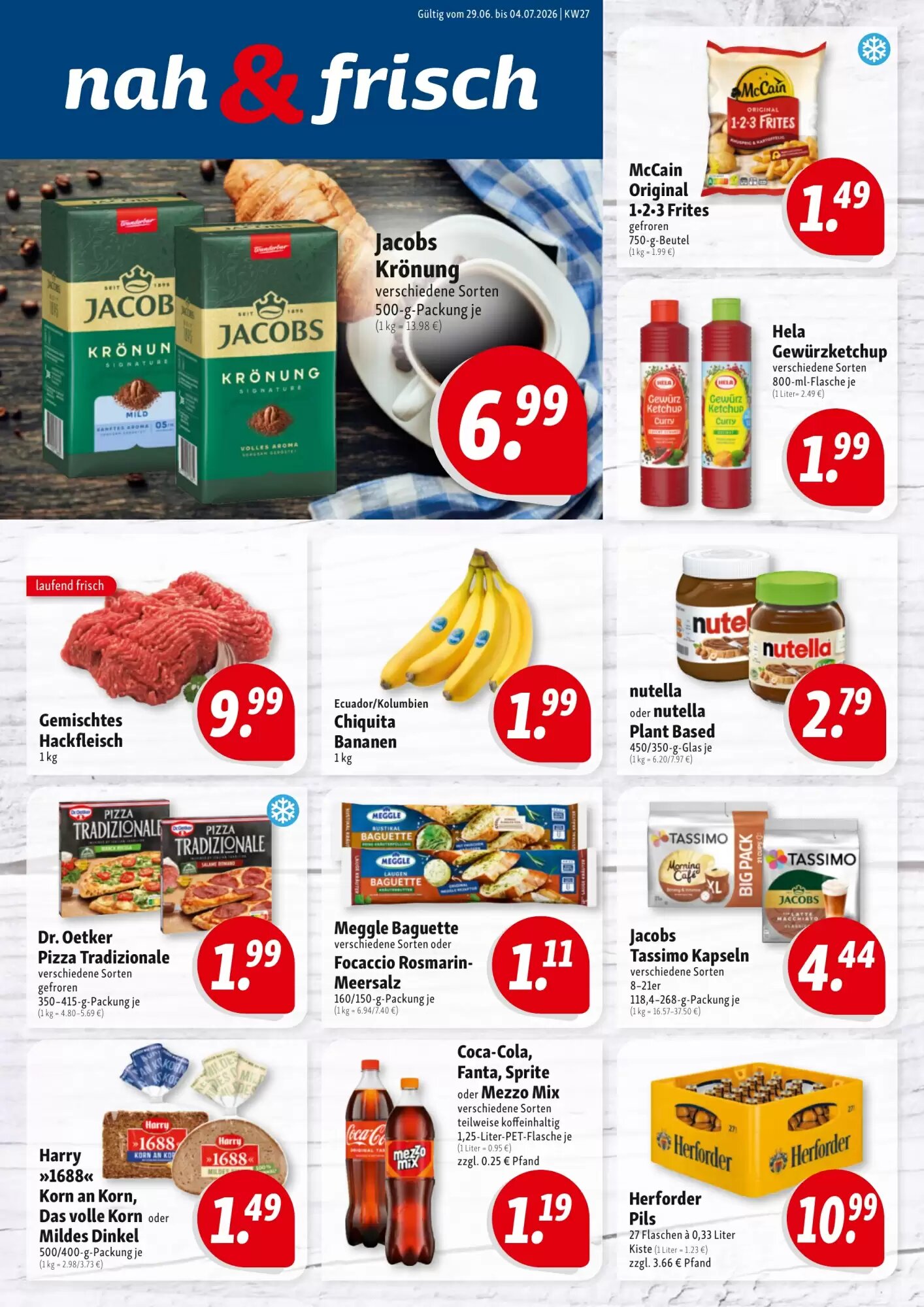 Nah & Frisch Prospekt (ab 29.06.2026) zum Blättern - Seite 1