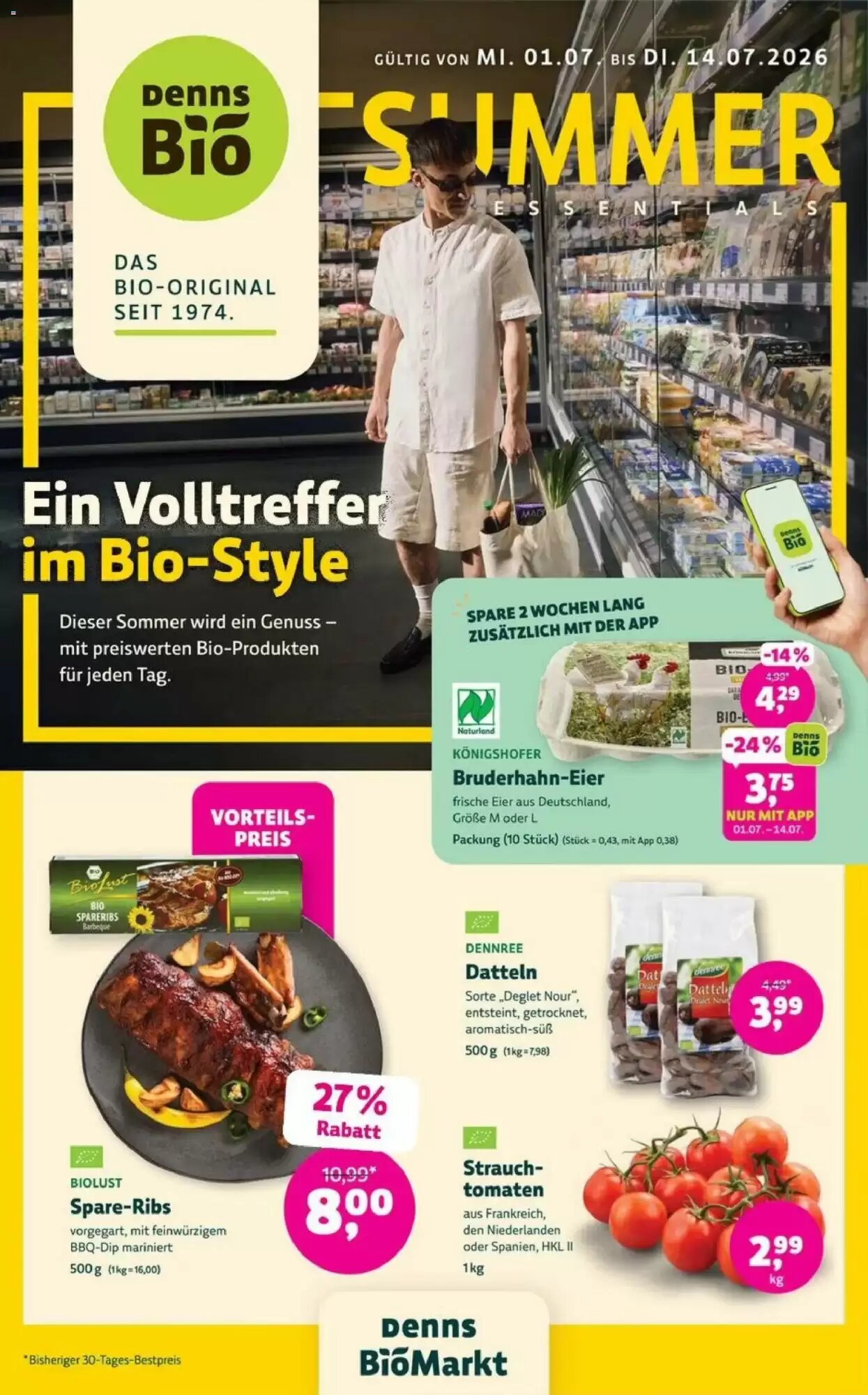 Denns BioMarkt Prospekt (ab 01.07.2026) zum Blättern - Seite 1