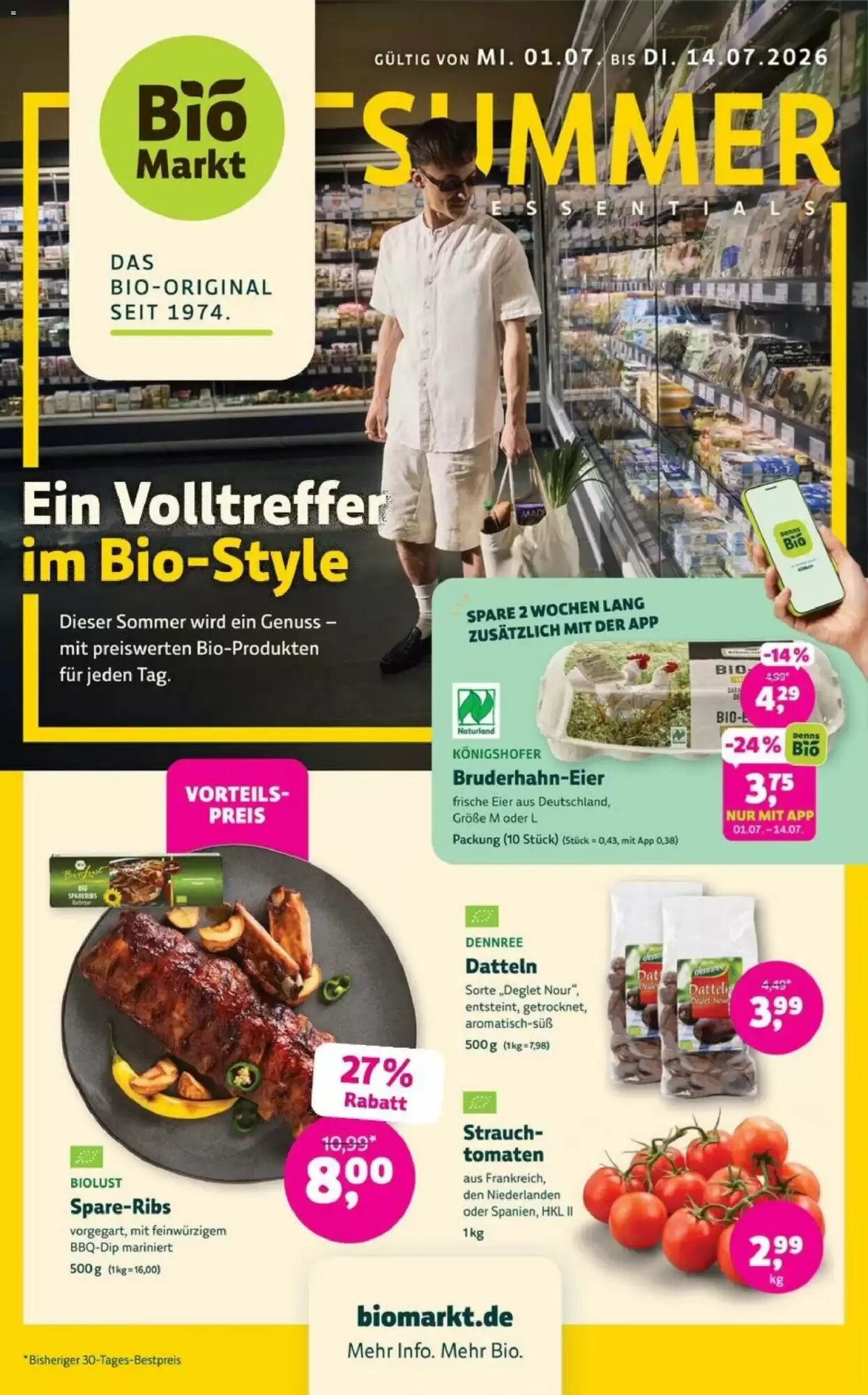 Biomarkt Prospekt (ab 01.07.2026) zum Blättern - Seite 1