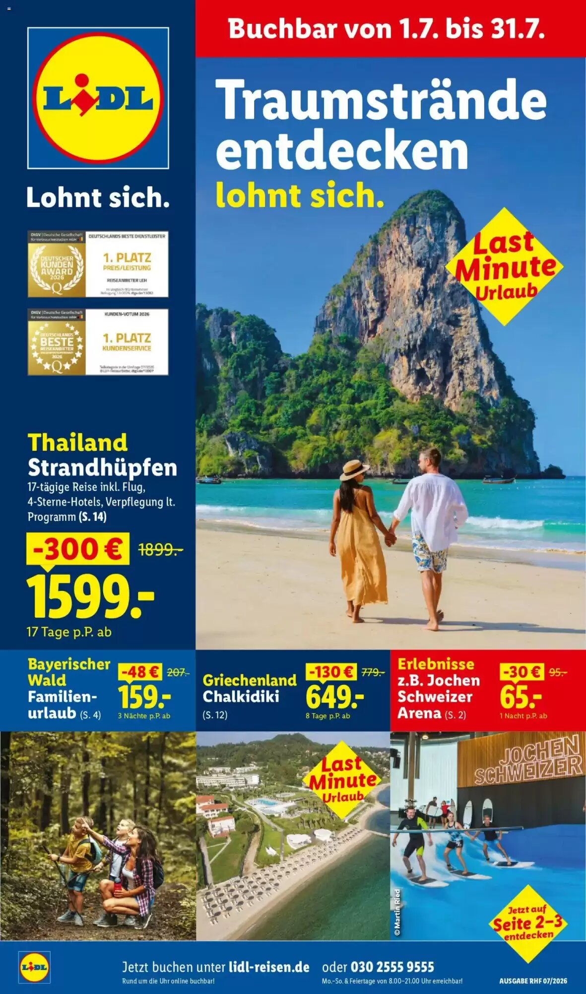 Lidl Reisen Prospekt (ab 01.07.2026) zum Blättern - Seite 1
