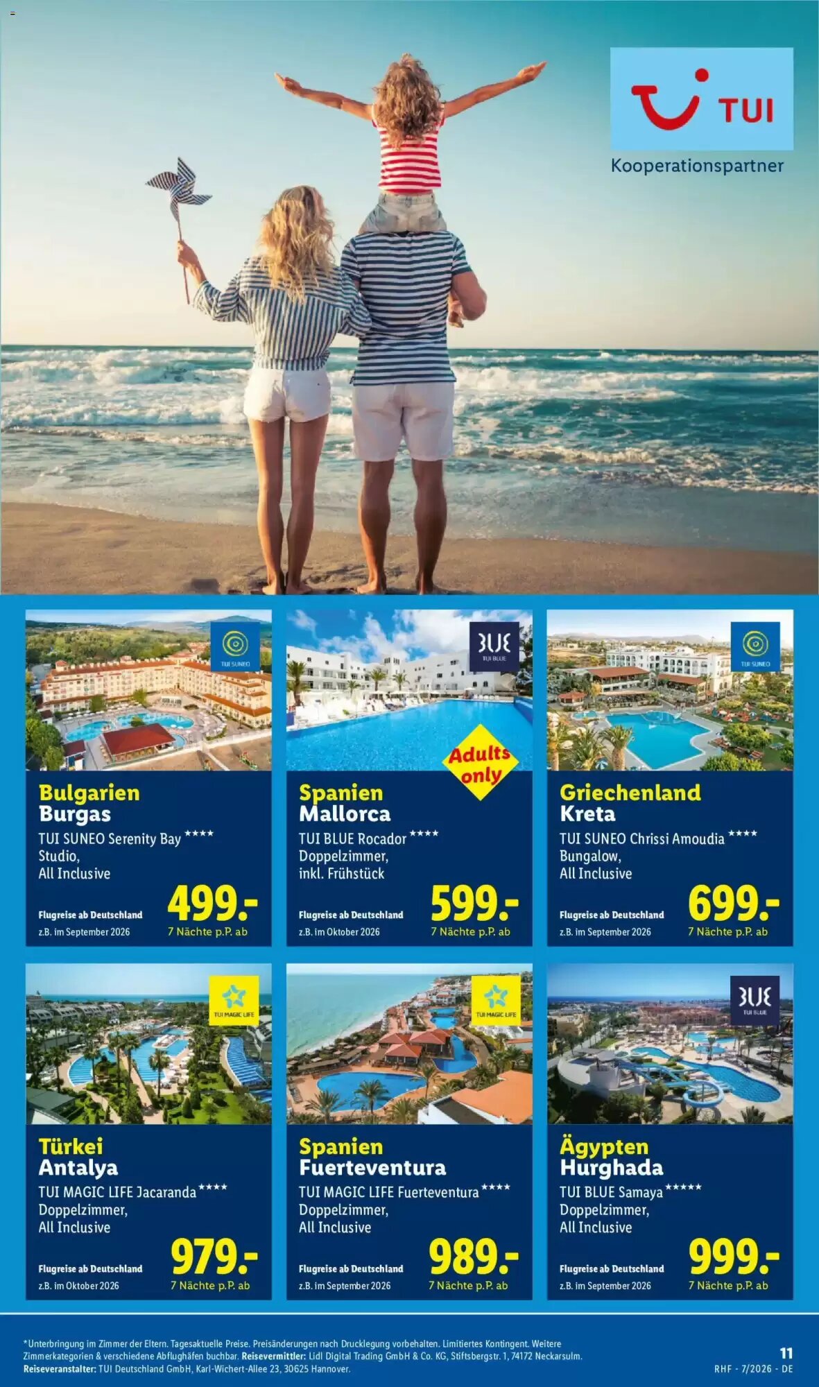 Lidl Reisen Prospekt (ab 01.07.2026) zum Blättern - Seite 11
