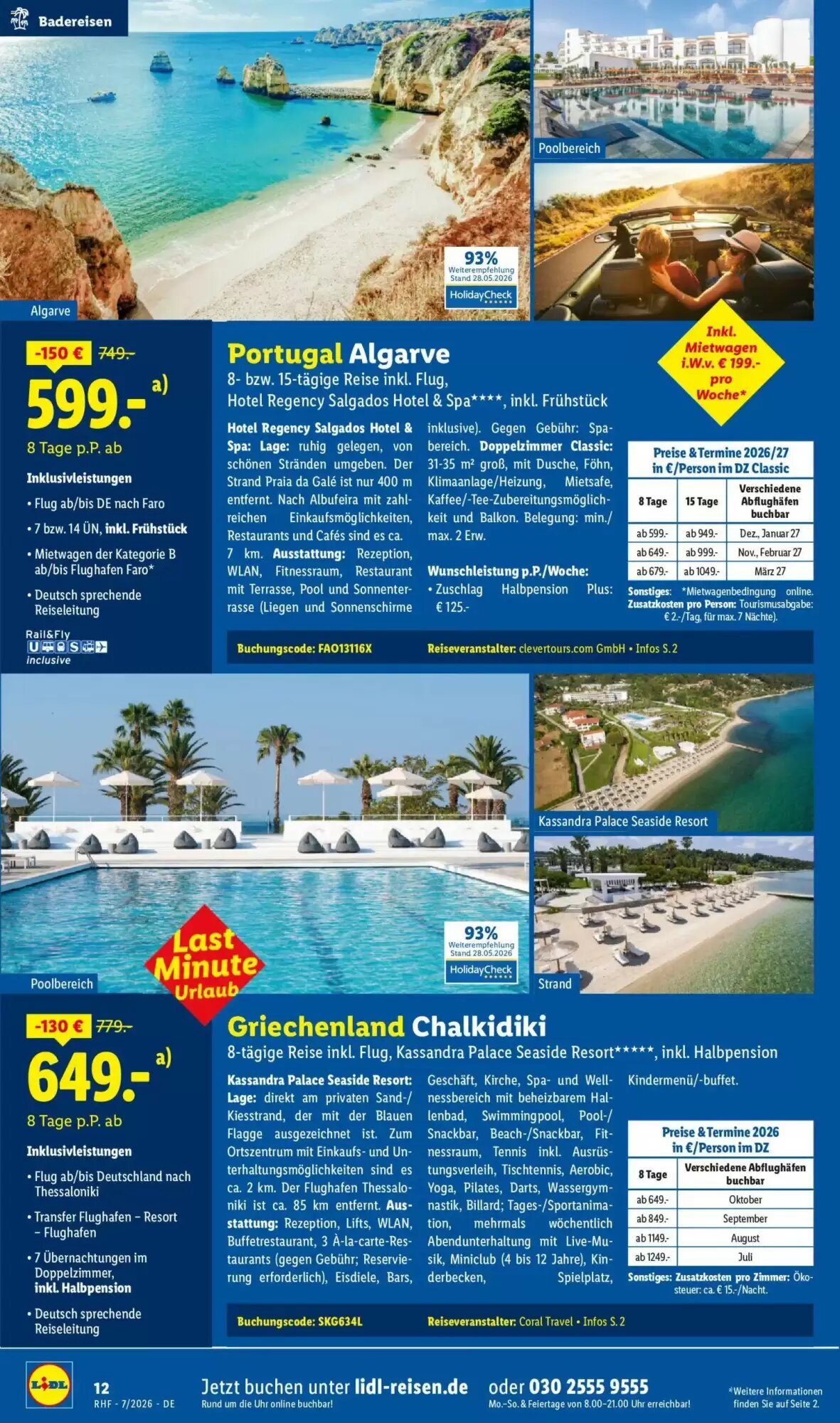 Lidl Reisen Prospekt (ab 01.07.2026) zum Blättern - Seite 12