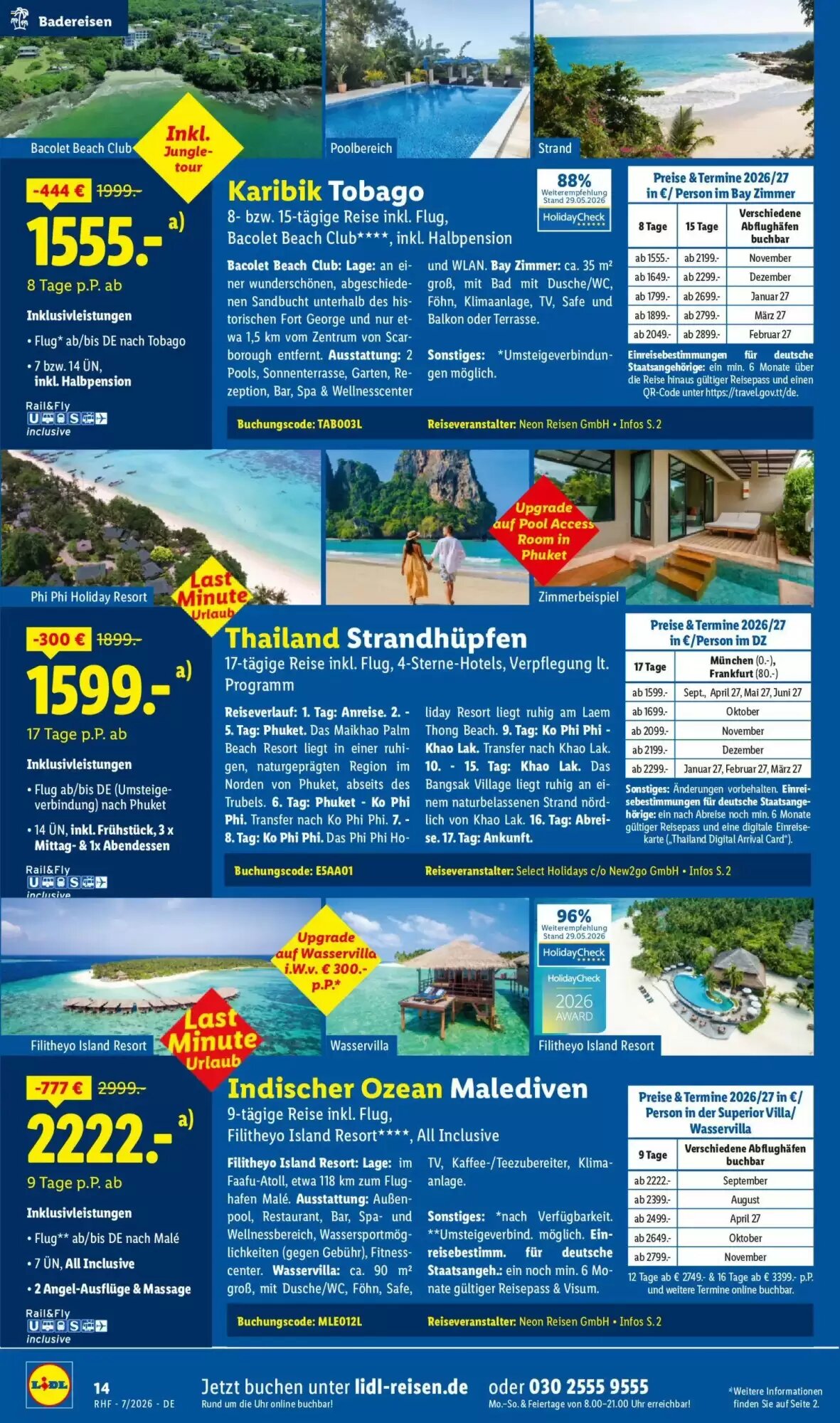 Lidl Reisen Prospekt (ab 01.07.2026) zum Blättern - Seite 14