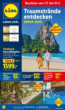 Lidl Reisen Prospekt (ab 01.07.2026) zum Blättern