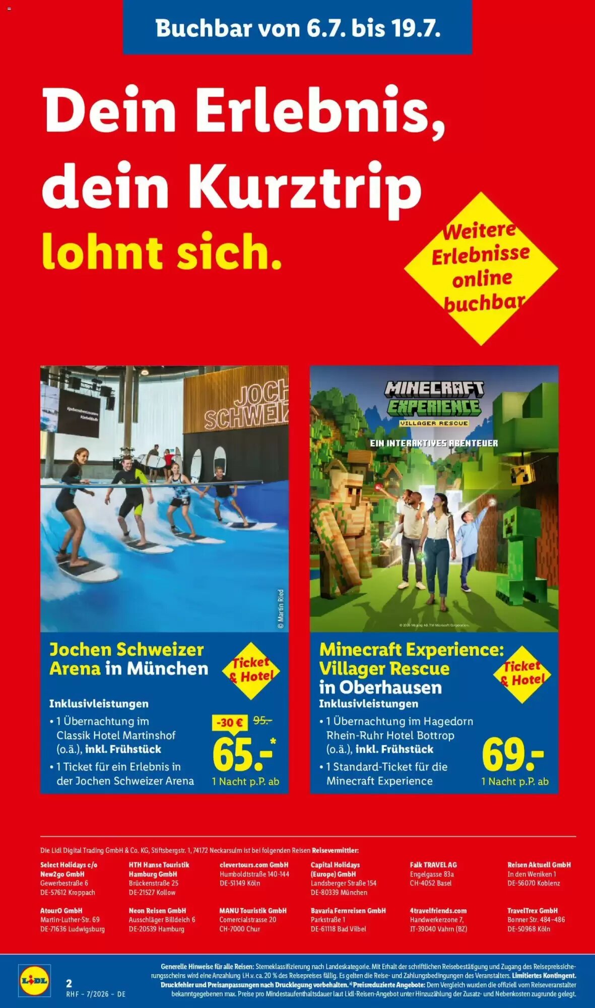 Lidl Reisen Prospekt (ab 01.07.2026) zum Blättern - Seite 2