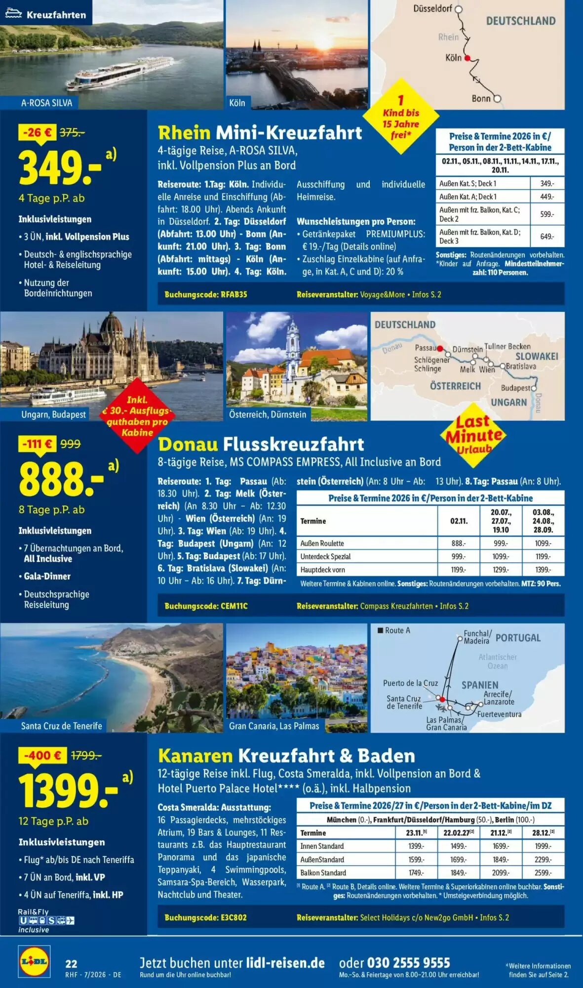 Lidl Reisen Prospekt (ab 01.07.2026) zum Blättern - Seite 22