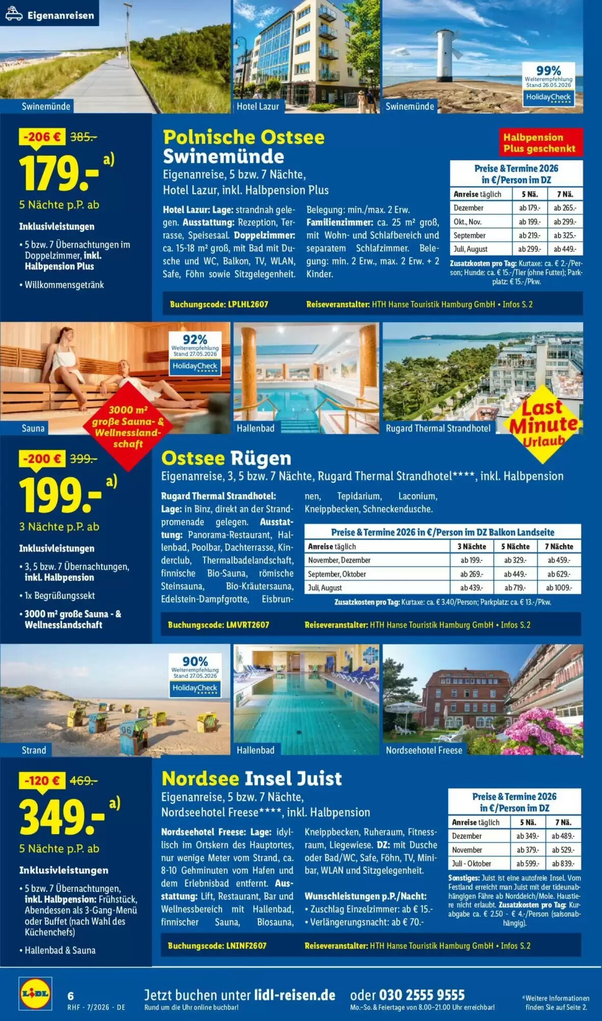 Lidl Reisen Prospekt (ab 01.07.2026) zum Blättern - Seite 6