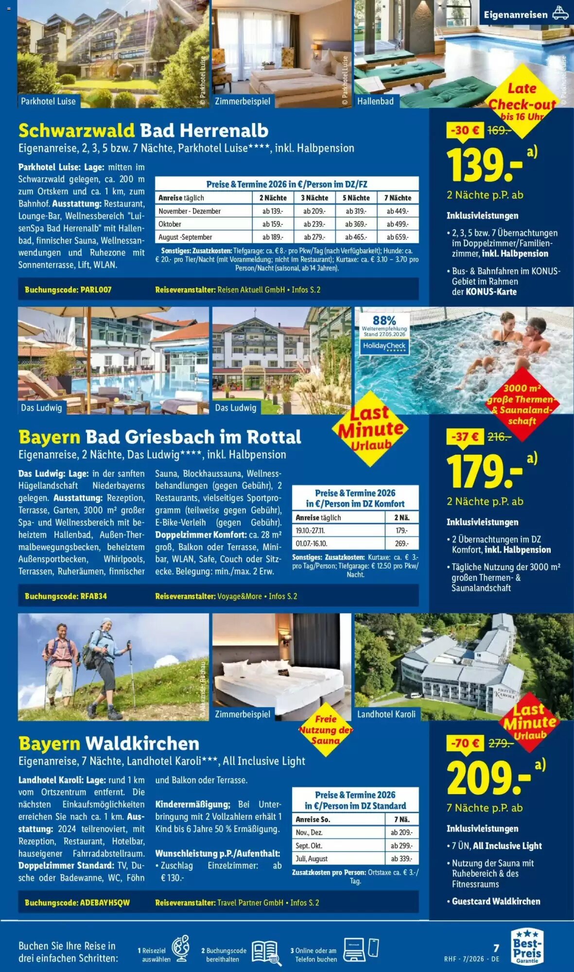 Lidl Reisen Prospekt (ab 01.07.2026) zum Blättern - Seite 7