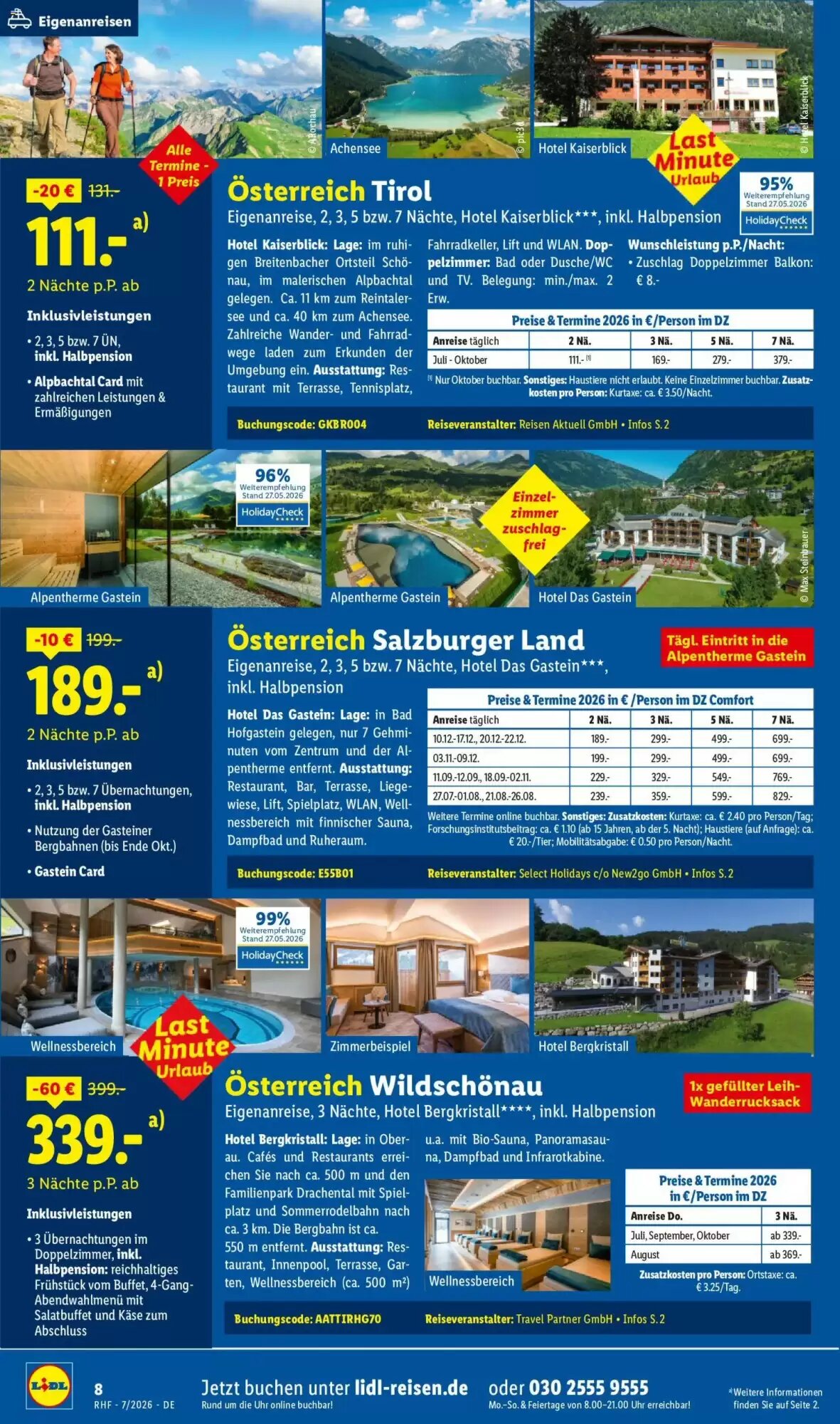 Lidl Reisen Prospekt (ab 01.07.2026) zum Blättern - Seite 8