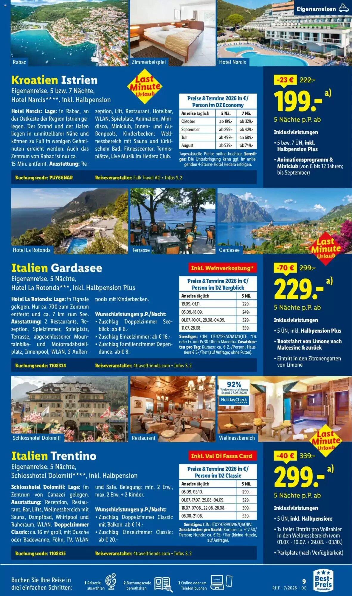 Lidl Reisen Prospekt (ab 01.07.2026) zum Blättern - Seite 9