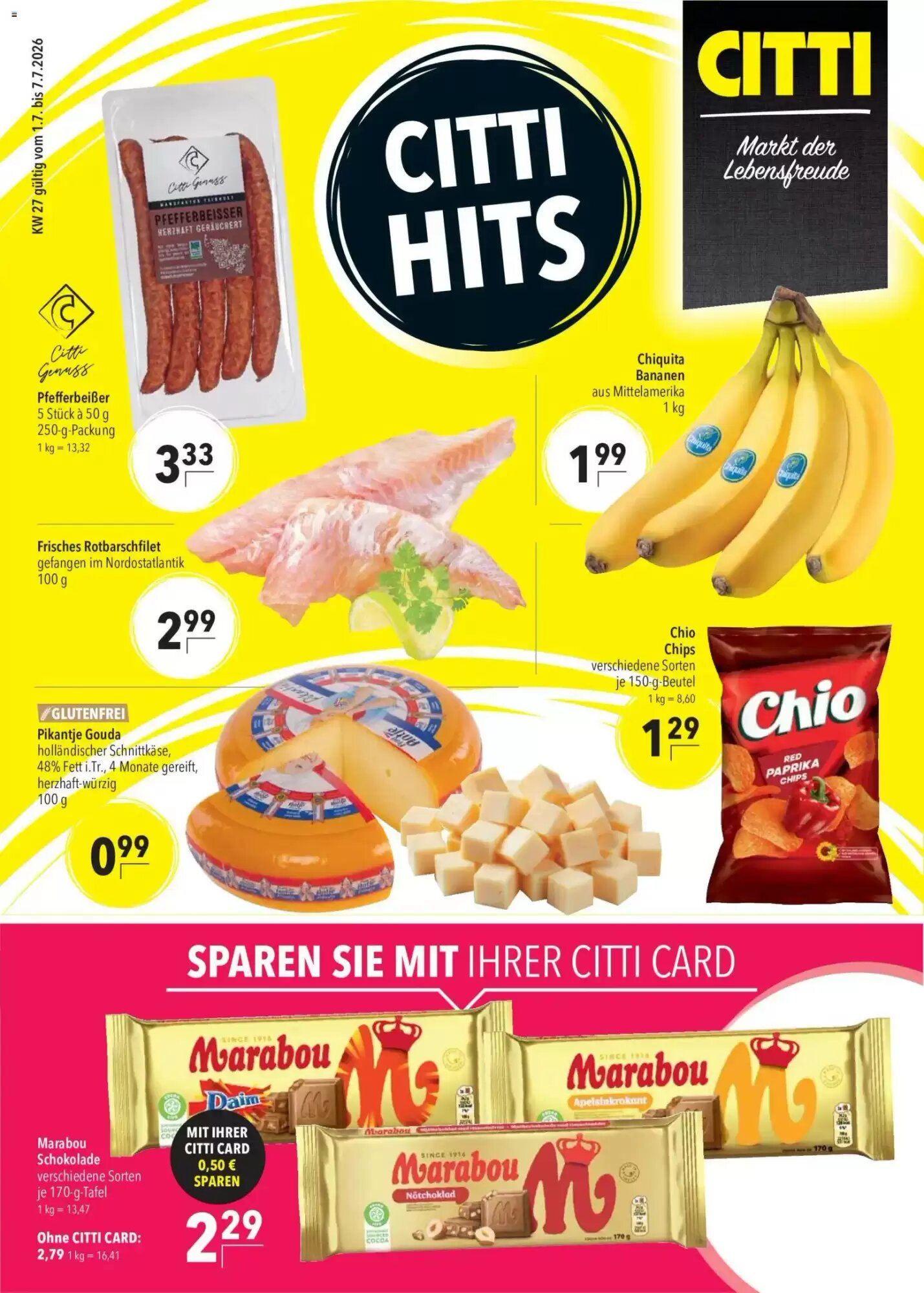 CITTI Markt Prospekt (ab 01.07.2026) zum Blättern - Seite 1