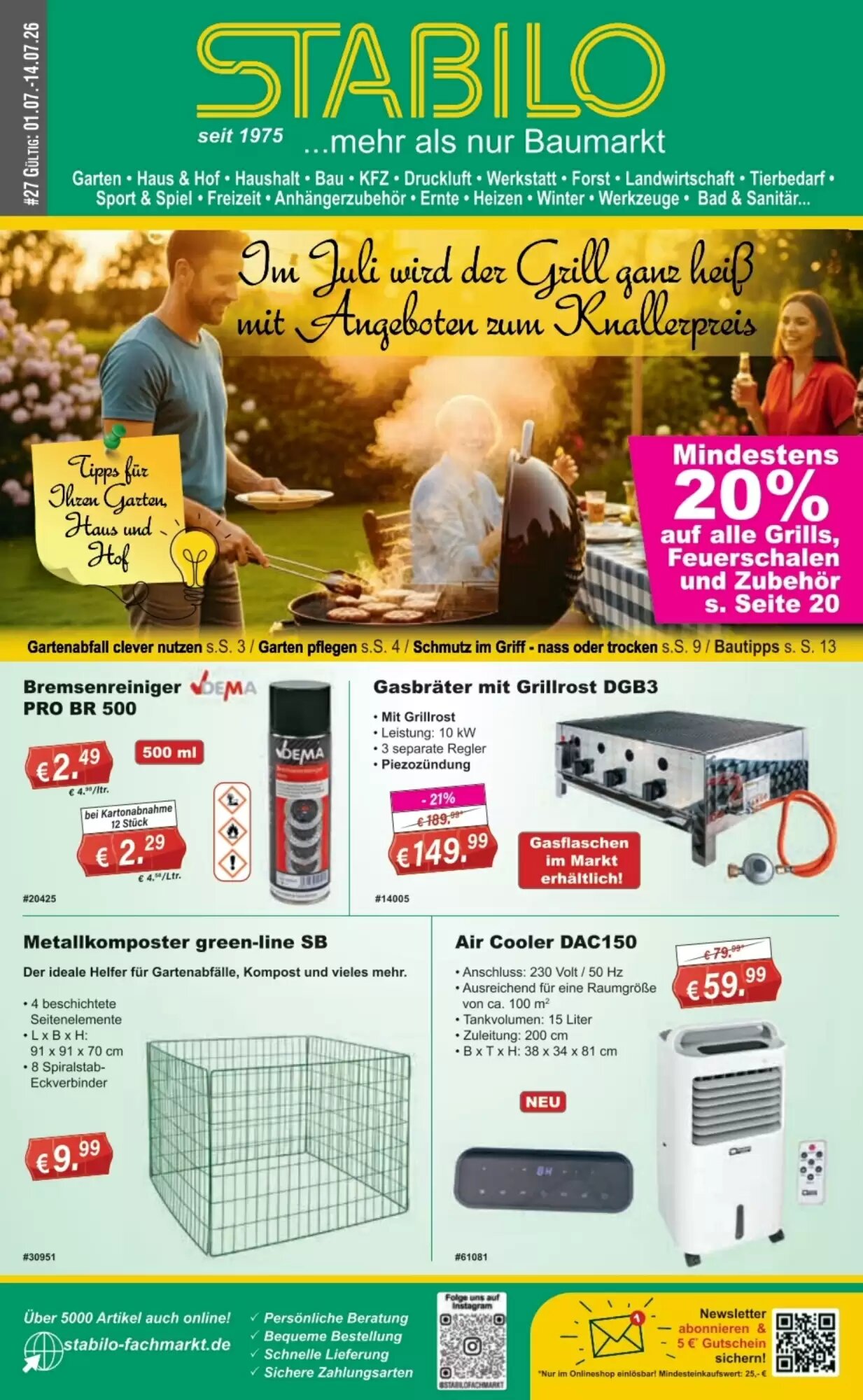 Stabilo Fachmarkt Prospekt (ab 01.07.2026) zum Blättern - Seite 1