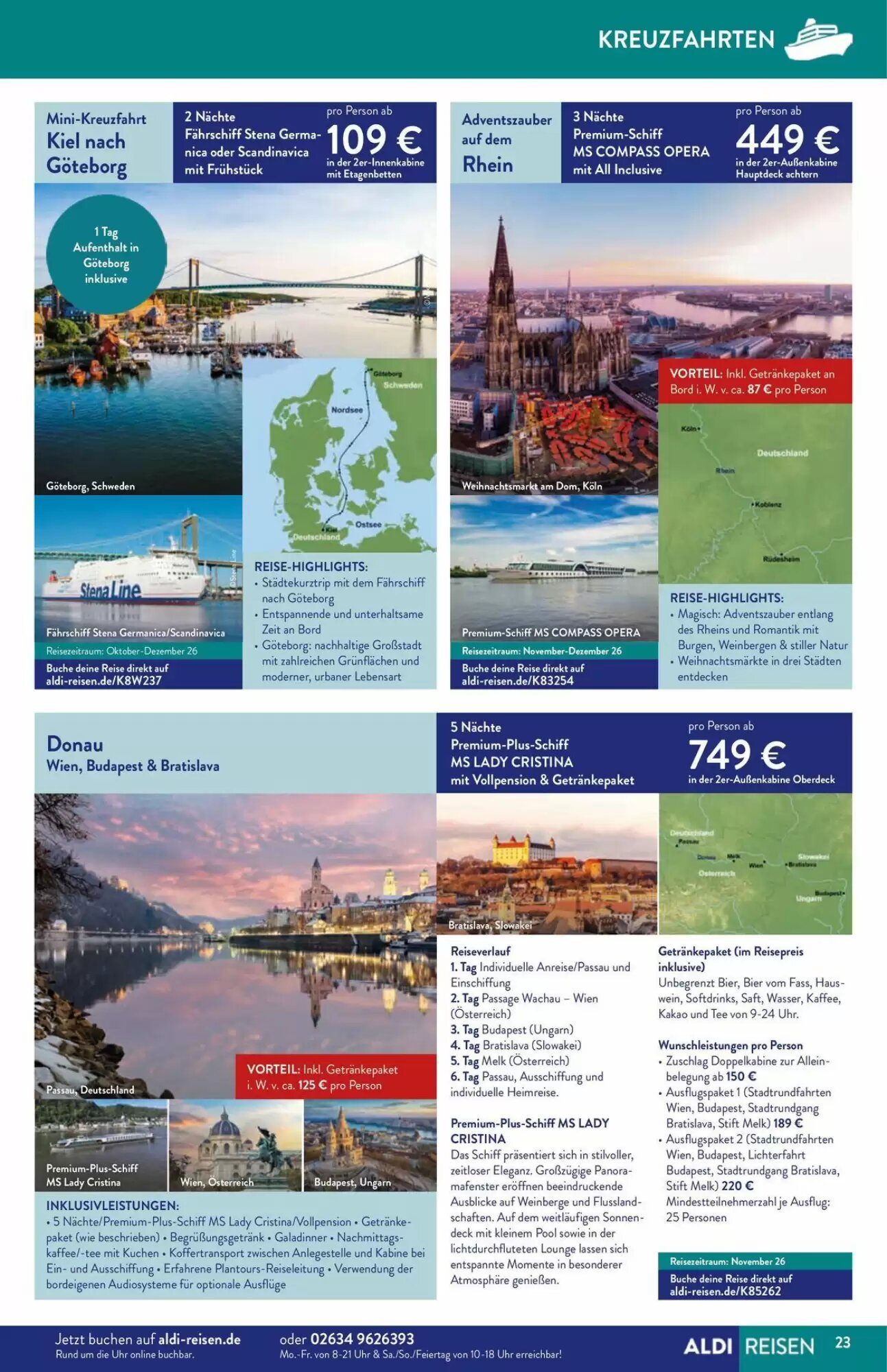 Aldi Süd Reisen Prospekt (ab 01.07.2026) zum Blättern - Seite 23