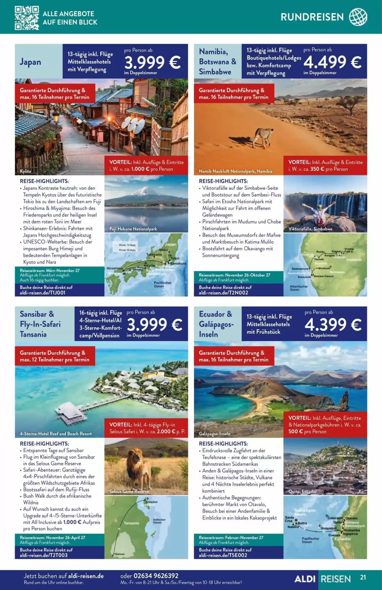 ALDI Nord Reisen Prospekt (ab 01.07.2026) zum Blättern - Seite 21