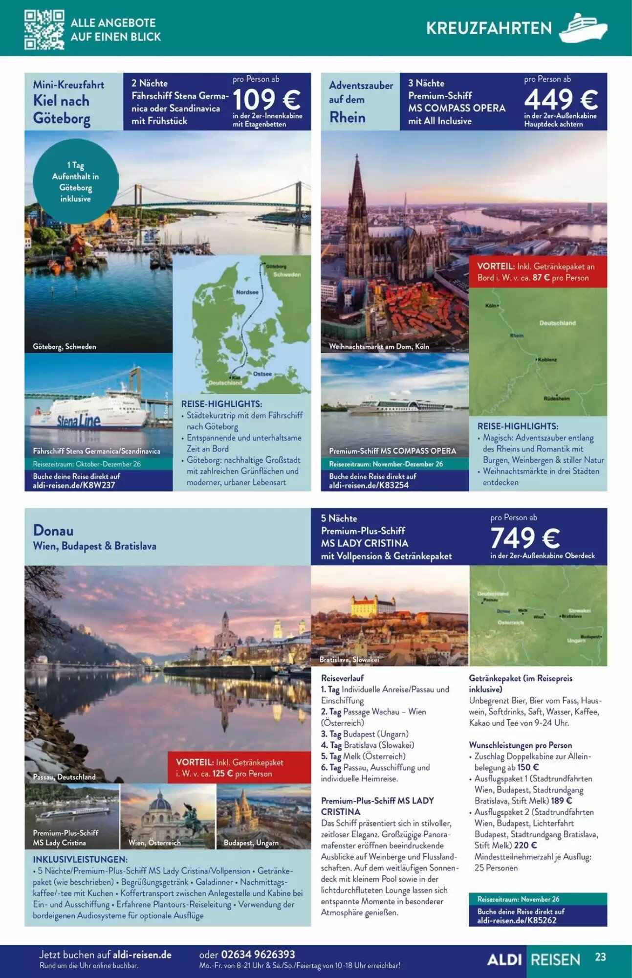 ALDI Nord Reisen Prospekt (ab 01.07.2026) zum Blättern - Seite 23