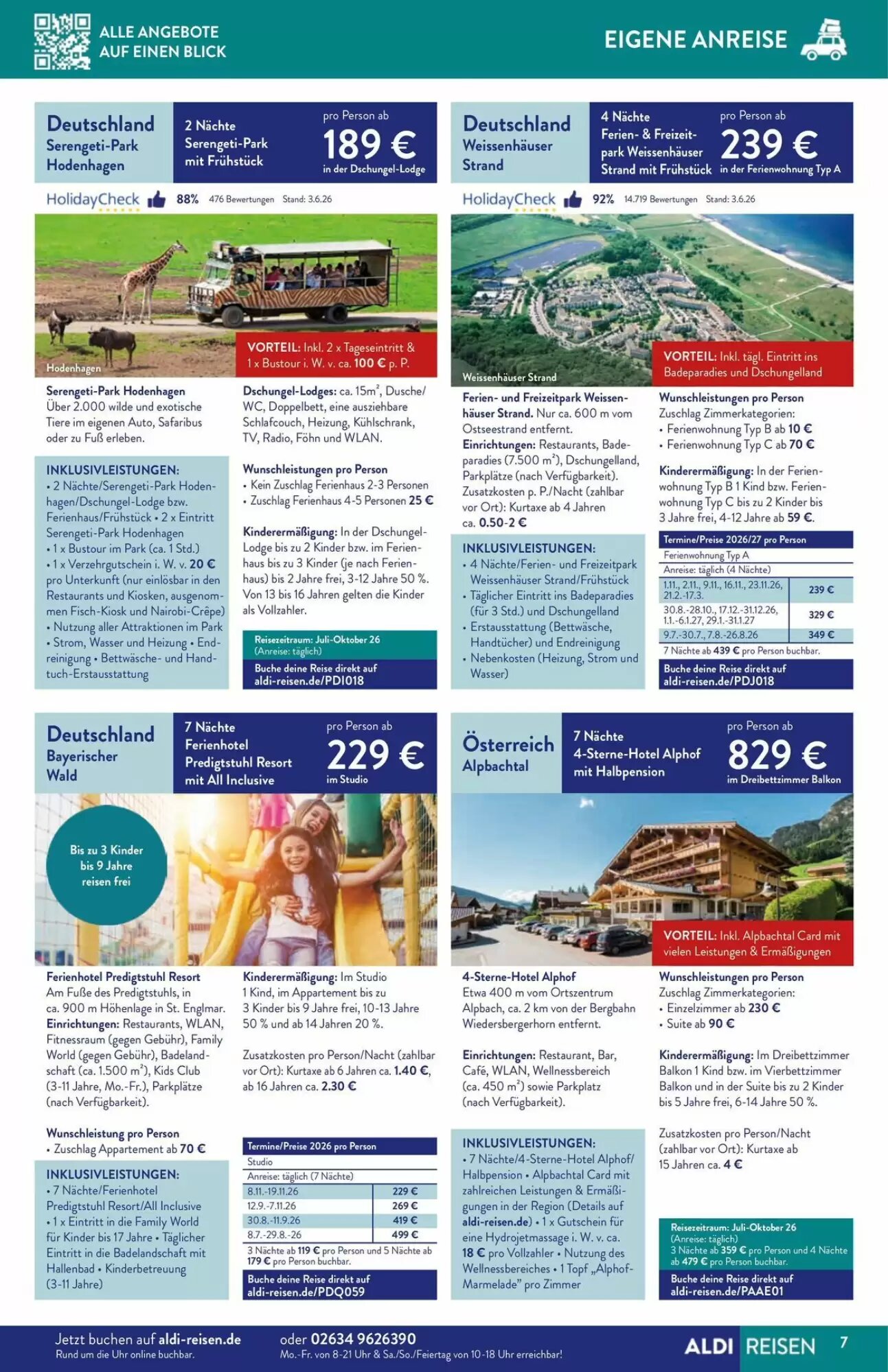 ALDI Nord Reisen Prospekt (ab 01.07.2026) zum Blättern - Seite 7
