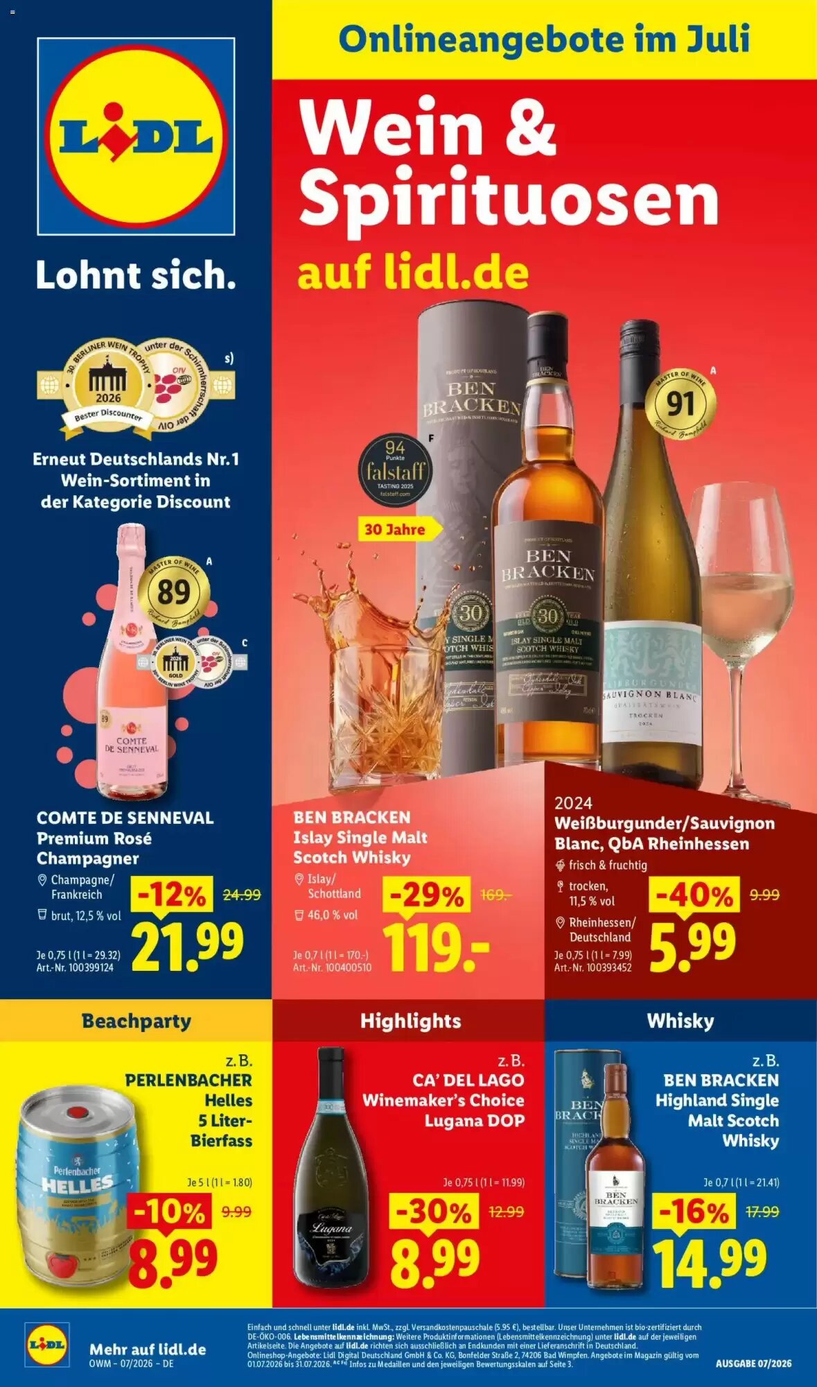 Lidl Prospekt (ab 01.07.2026) zum Blättern - Seite 1