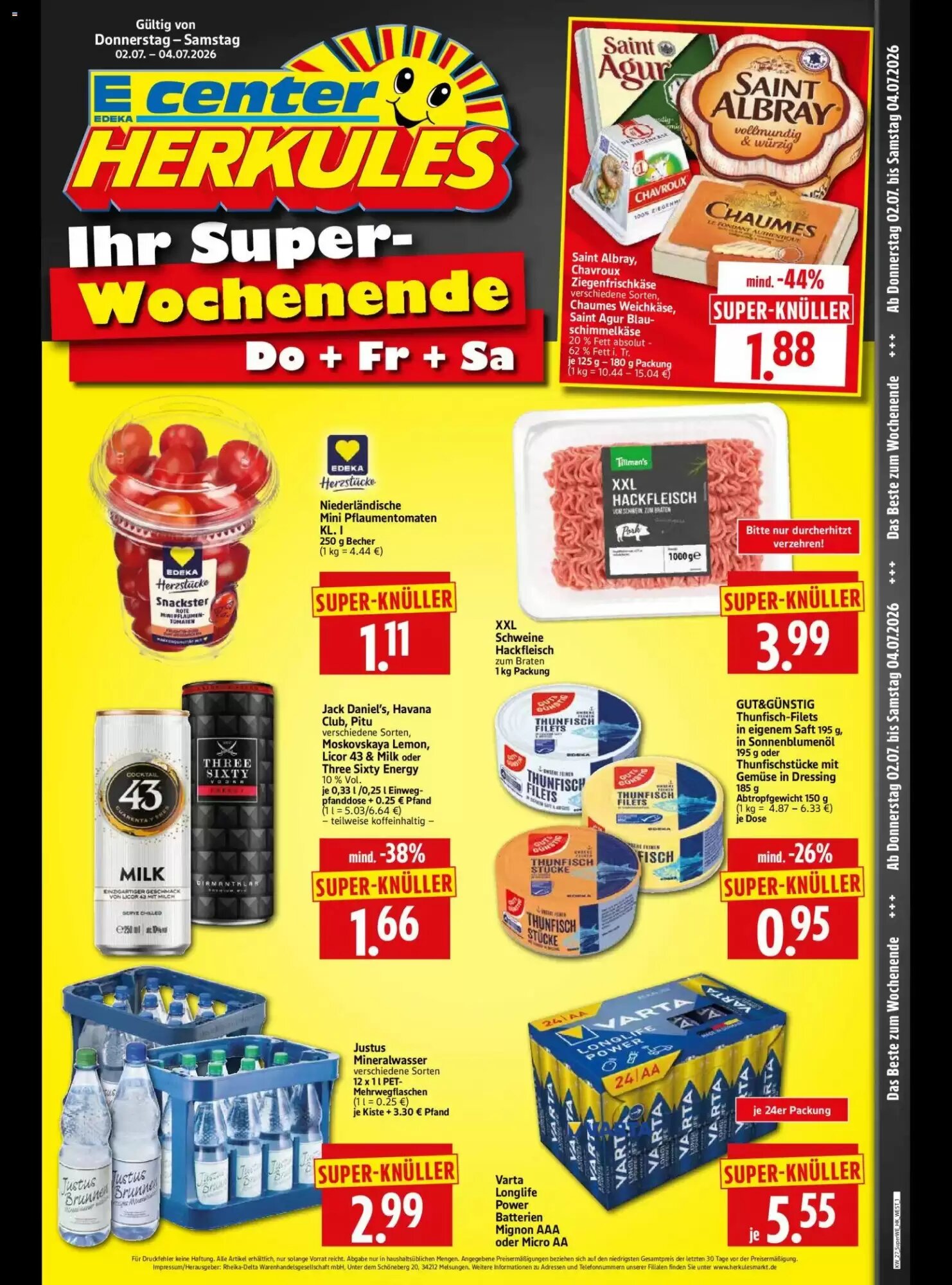 Edeka Herkules Prospekt (ab 02.07.2026) zum Blättern - Seite 1