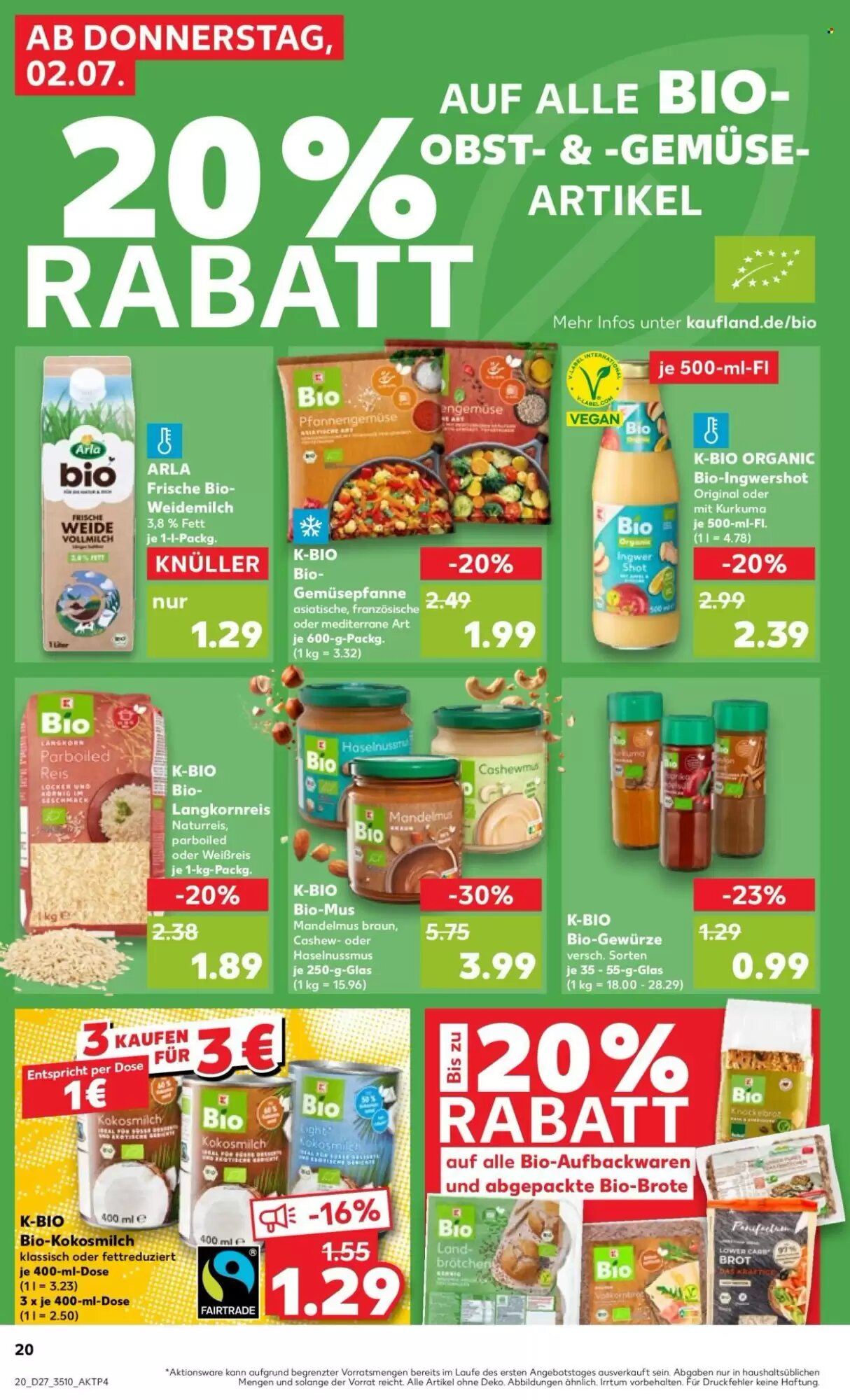 Kaufland Prospekt (ab 02.07.2026) zum Blättern - Seite 20