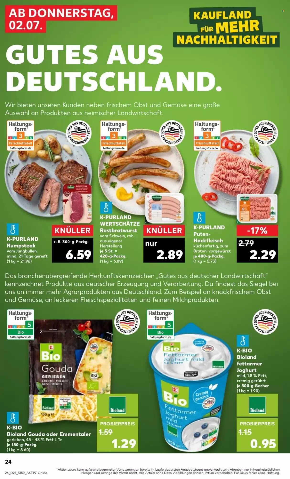 Kaufland Prospekt (ab 02.07.2026) zum Blättern - Seite 24