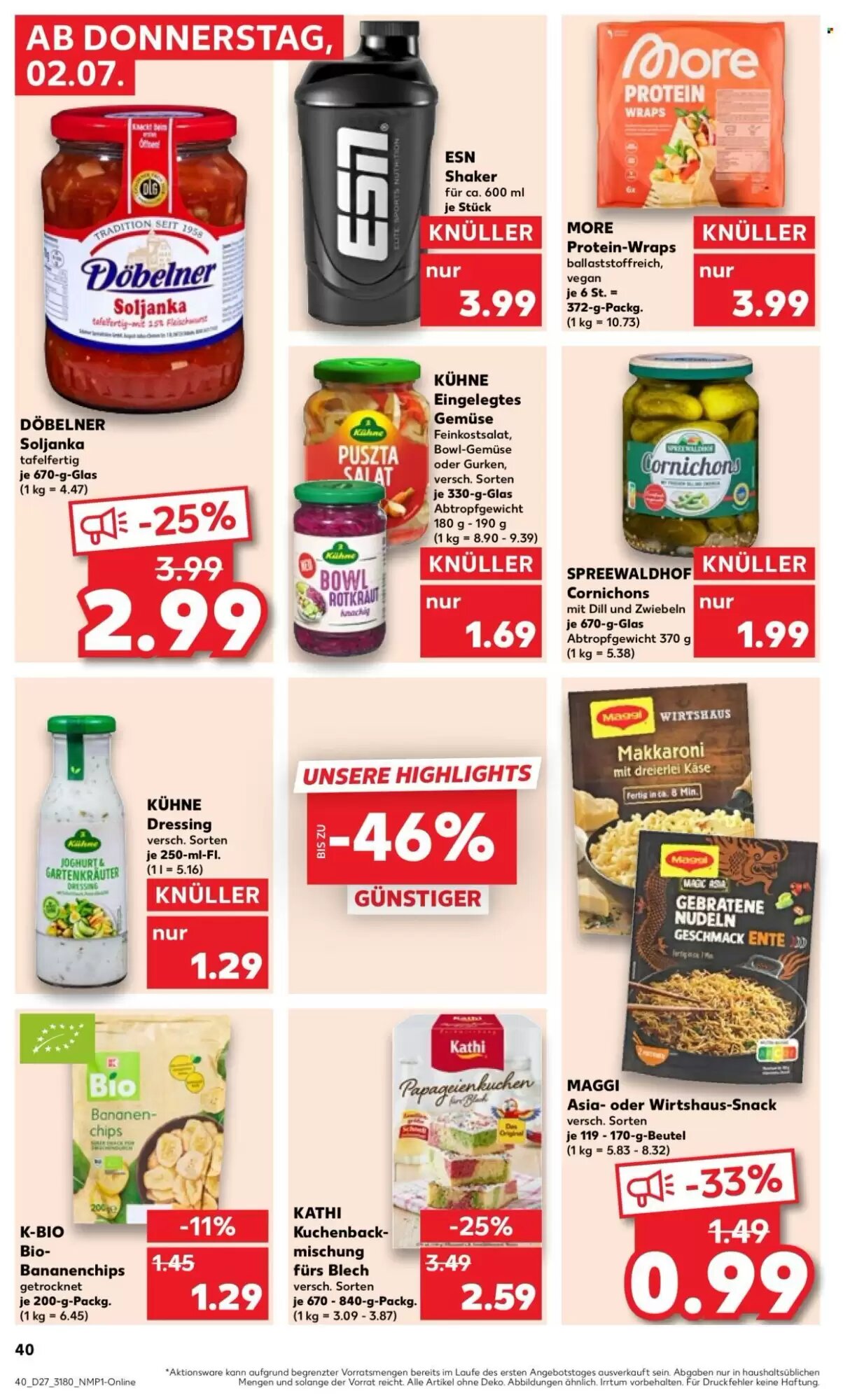 Kaufland Prospekt (ab 02.07.2026) zum Blättern - Seite 40