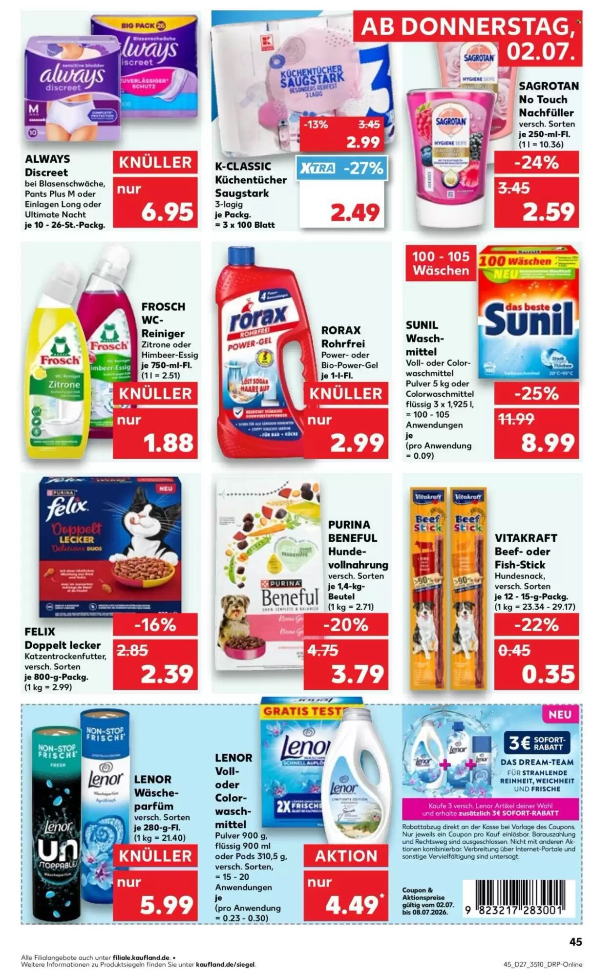 Kaufland Prospekt (ab 02.07.2026) zum Blättern - Seite 45