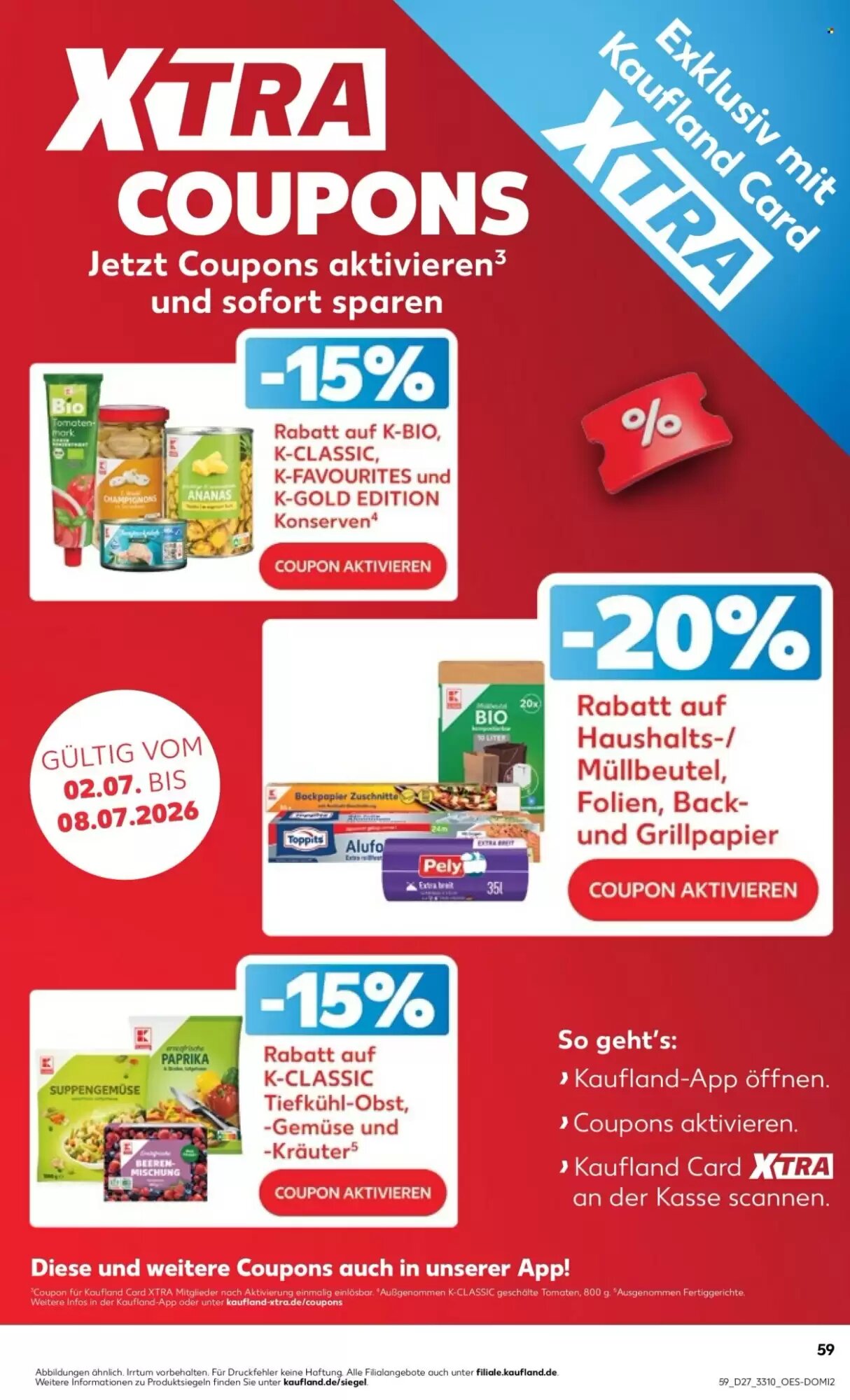 Kaufland Prospekt (ab 02.07.2026) zum Blättern - Seite 59
