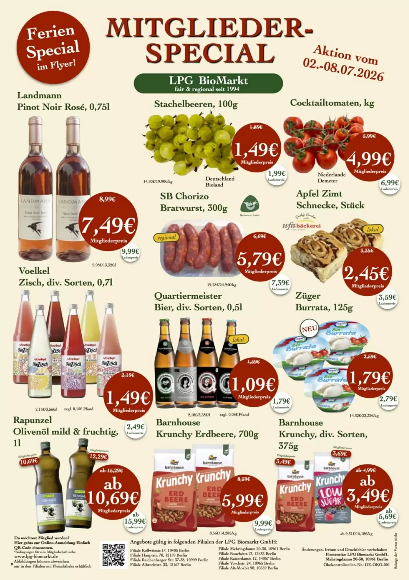 LPG Biomarkt Prospekt (ab 02.07.2026) zum Blättern - Seite 1