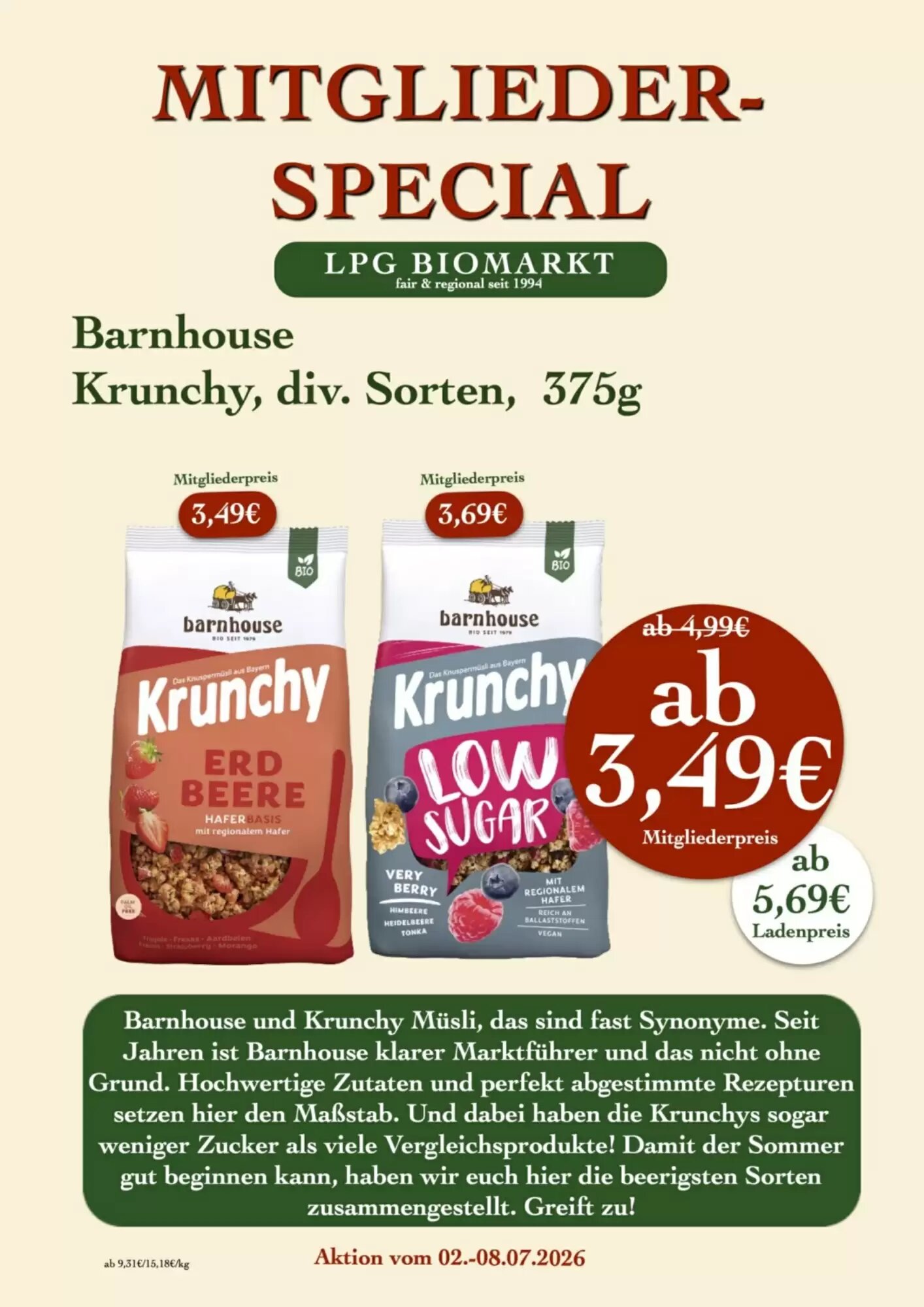 LPG Biomarkt Prospekt (ab 02.07.2026) zum Blättern - Seite 19