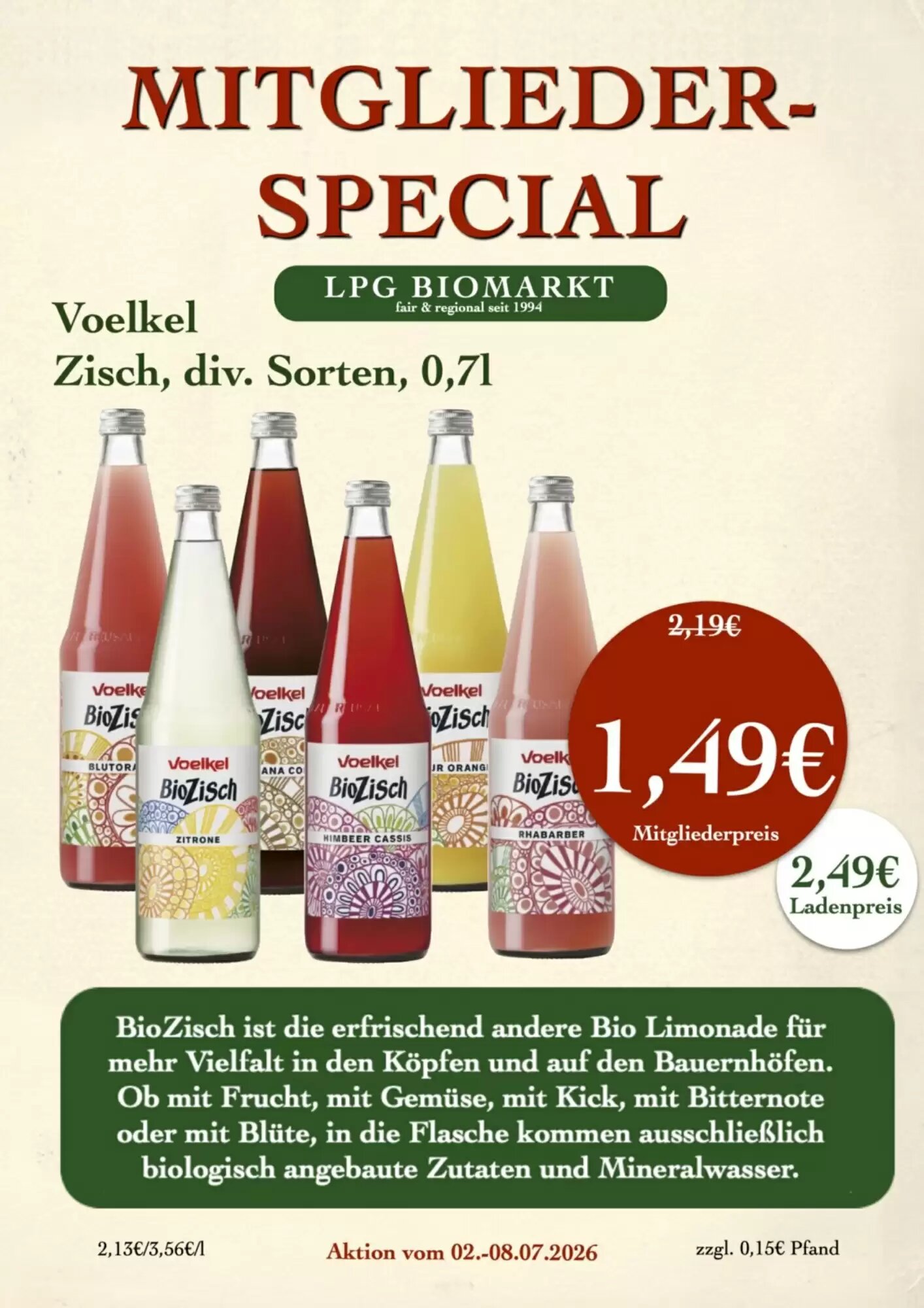 LPG Biomarkt Prospekt (ab 02.07.2026) zum Blättern - Seite 7