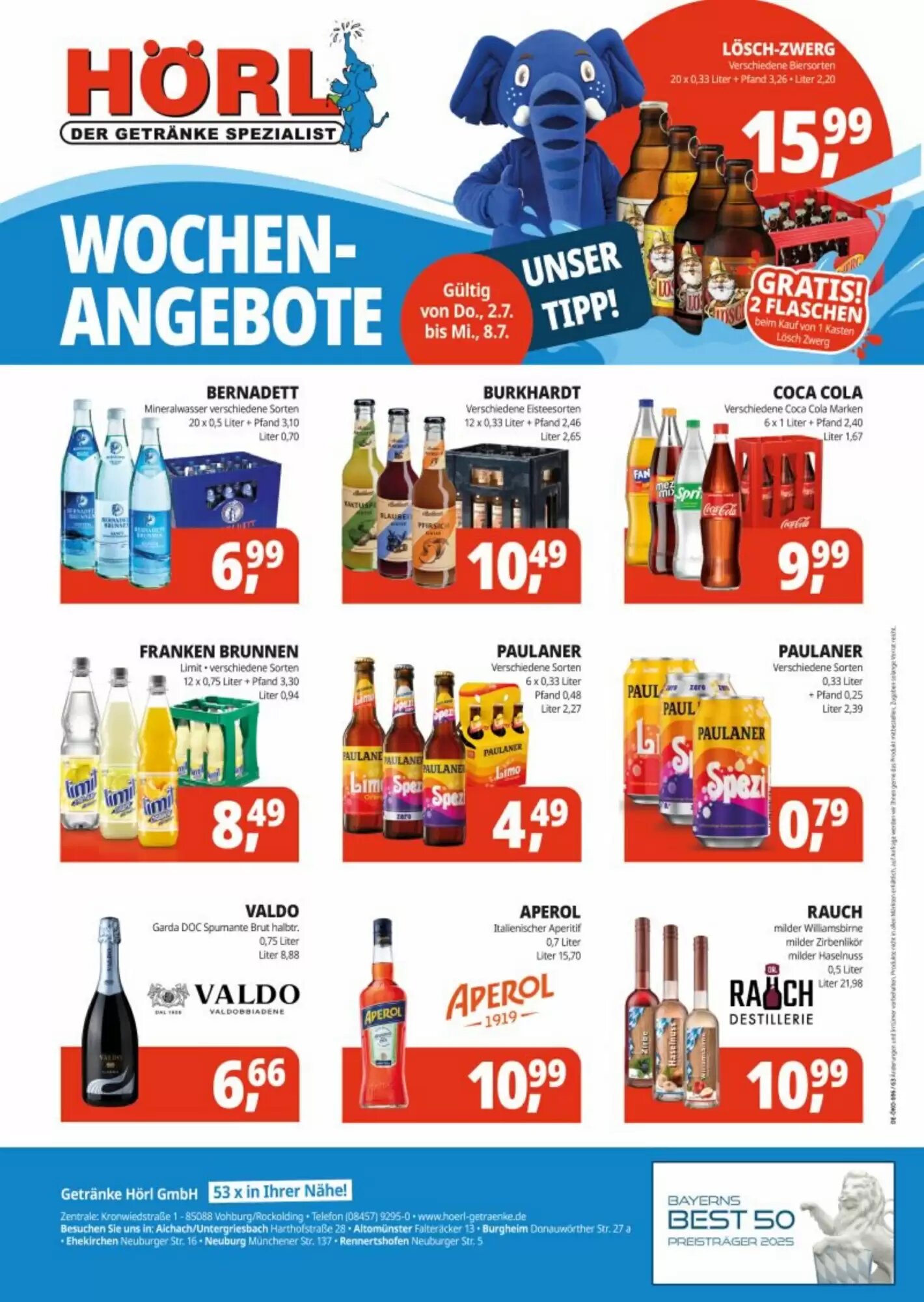 Hörl Getränke Prospekt (ab 02.07.2026) zum Blättern - Seite 2