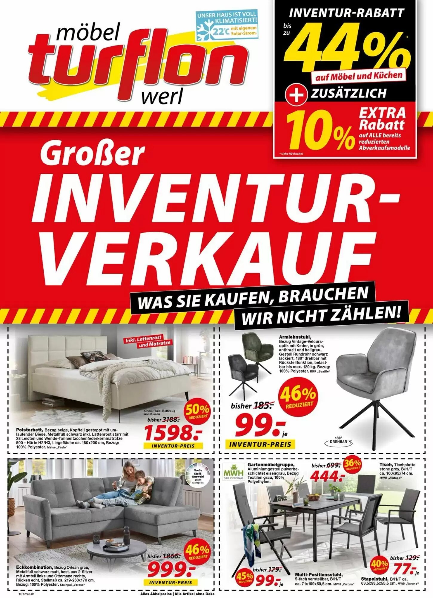 Möbel Turflon Prospekt (ab 02.07.2026) zum Blättern - Seite 1