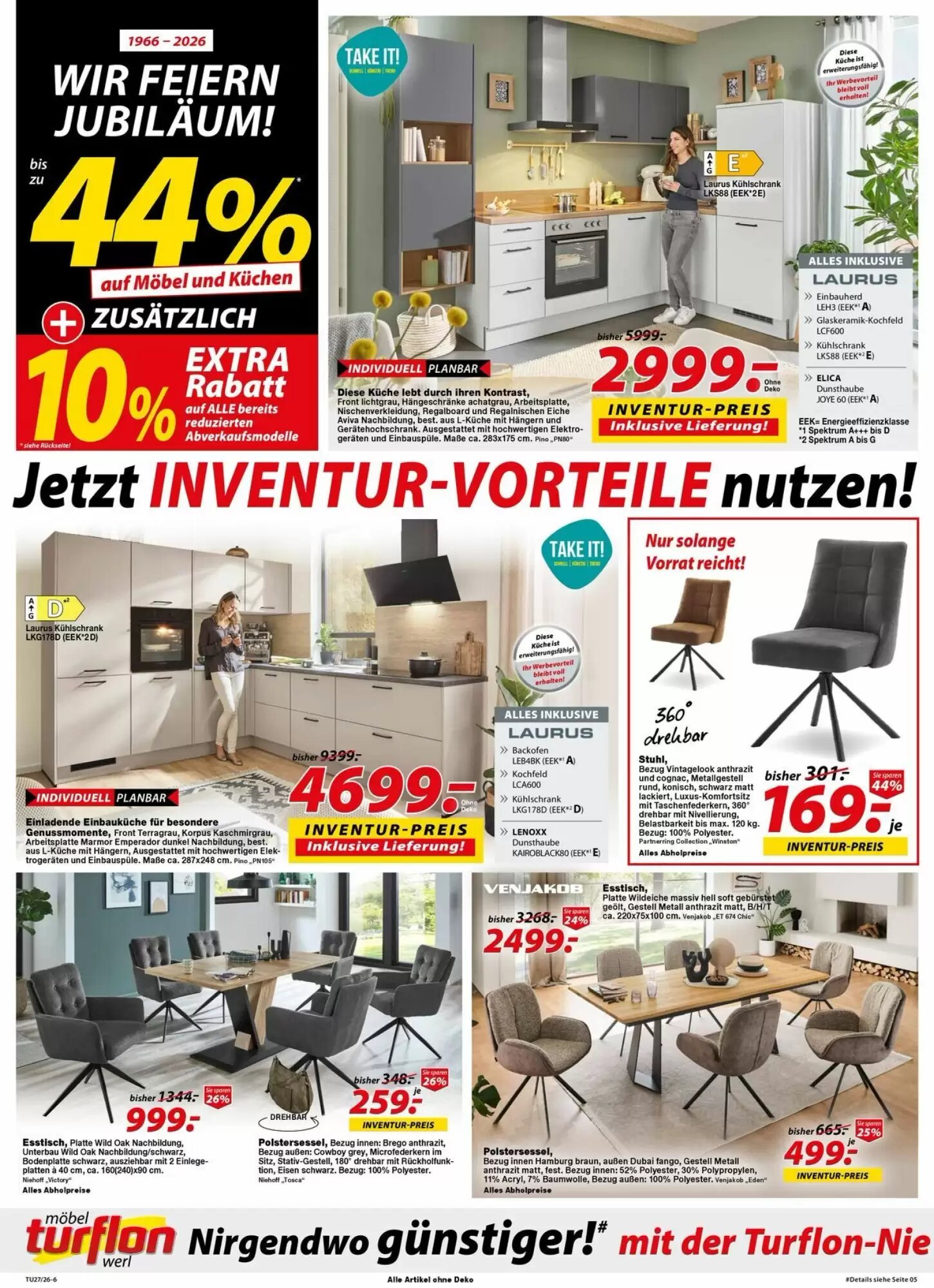 Möbel Turflon Prospekt (ab 02.07.2026) zum Blättern - Seite 6