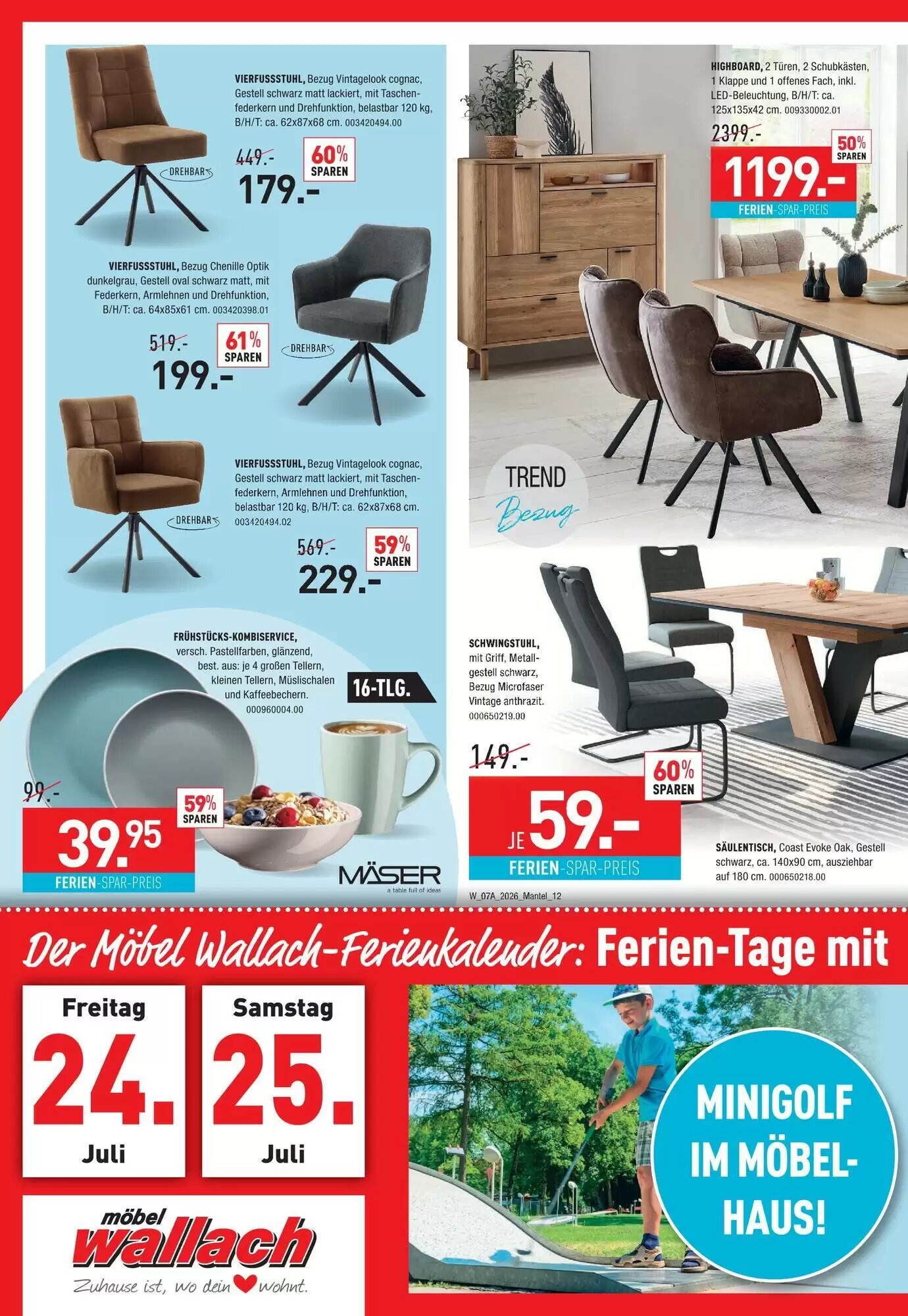 Möbel Wallach Prospekt (ab 04.07.2026) zum Blättern - Seite 12
