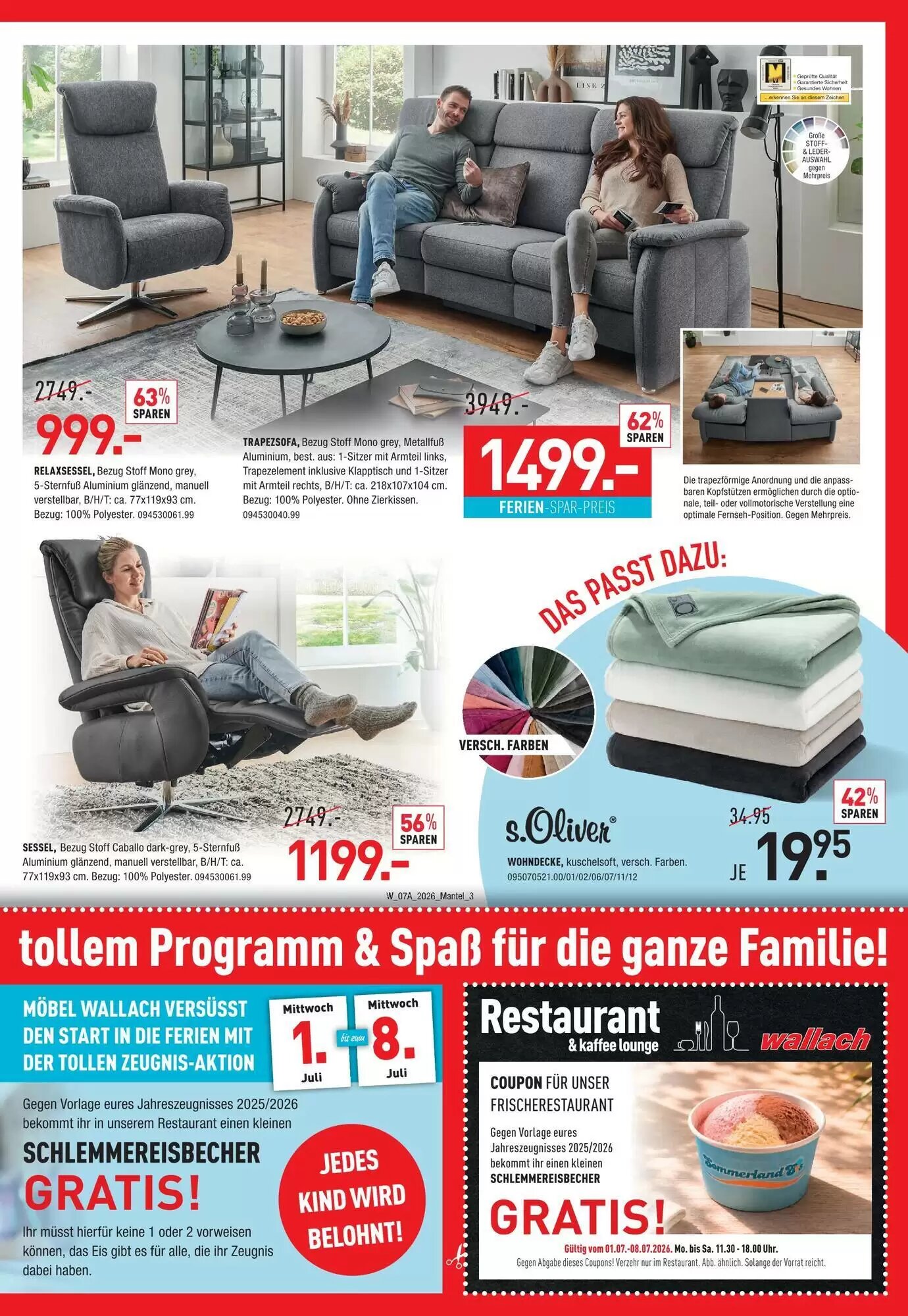 Möbel Wallach Prospekt (ab 04.07.2026) zum Blättern - Seite 3