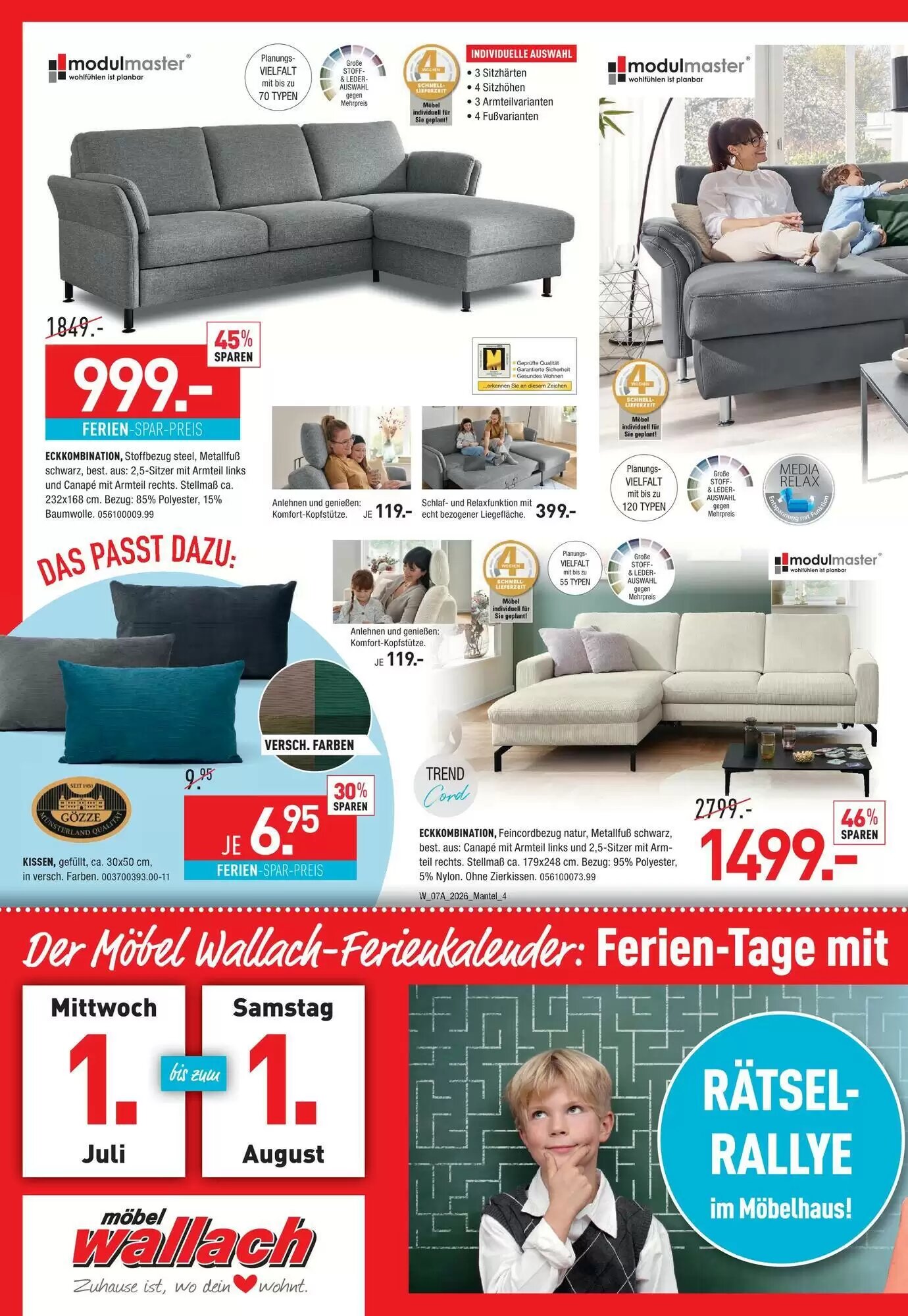 Möbel Wallach Prospekt (ab 04.07.2026) zum Blättern - Seite 4