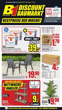 B1 Discount Baumarkt Prospekt (ab 05.07.2026) zum Blättern