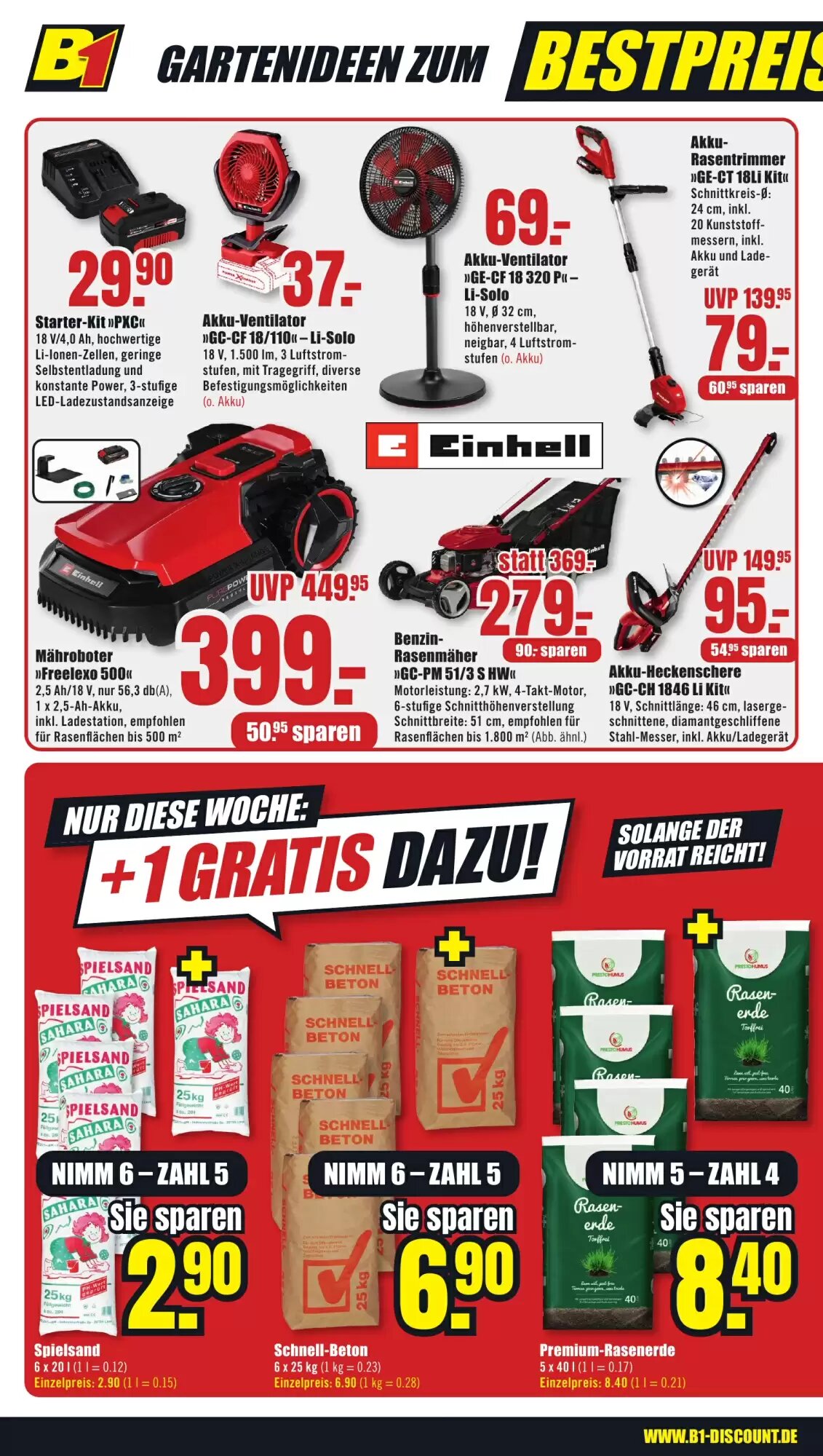 B1 Discount Baumarkt Prospekt (ab 05.07.2026) zum Blättern - Seite 2