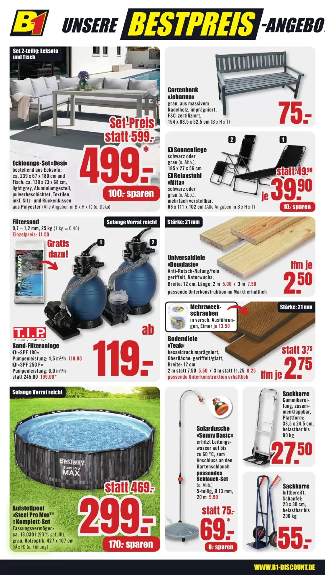 B1 Discount Baumarkt Prospekt (ab 05.07.2026) zum Blättern - Seite 4