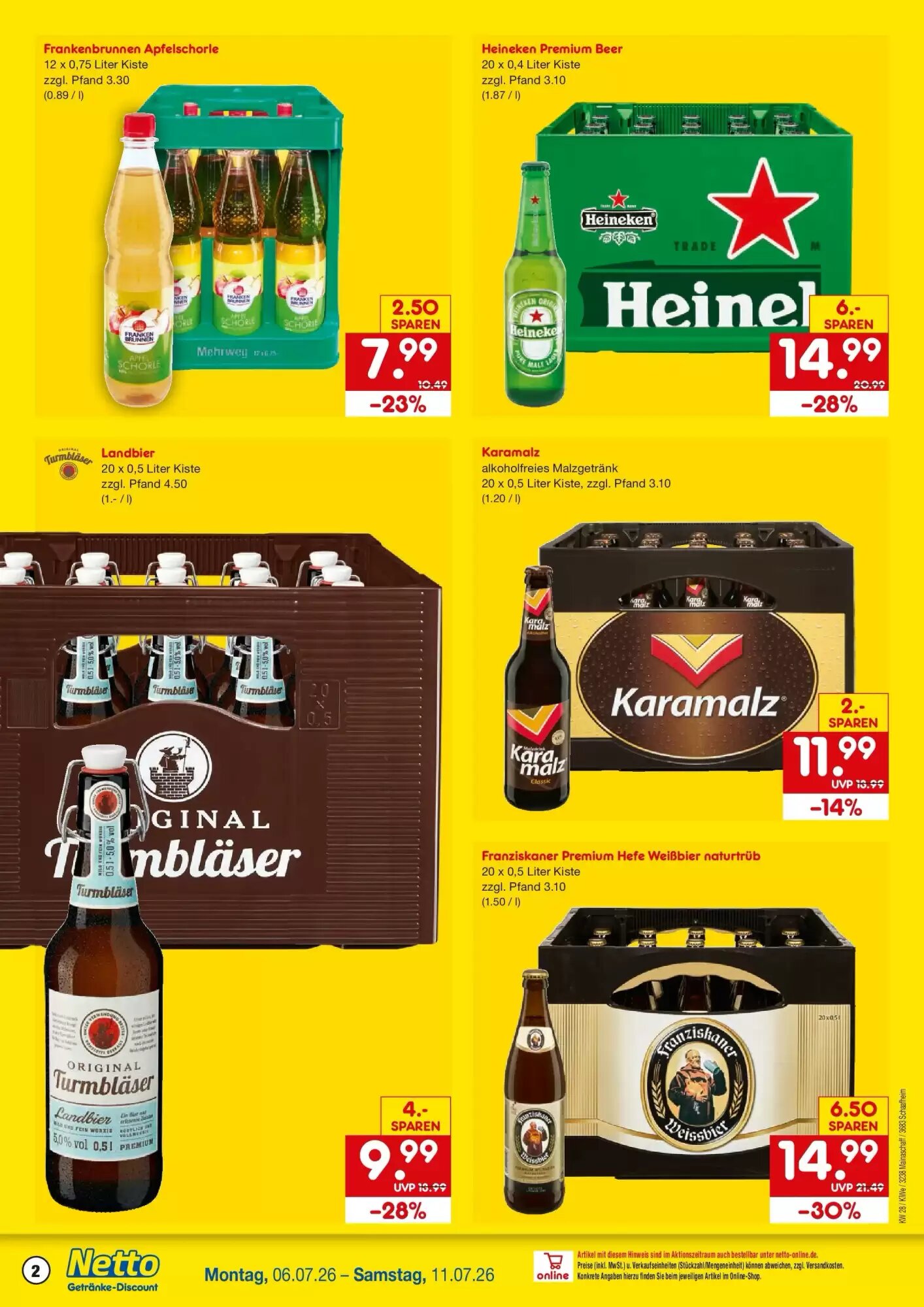 Netto Getränke Discount Prospekt (ab 05.07.2026) zum Blättern - Seite 2