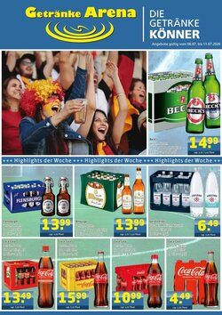 Getränke Arena Prospekt (ab 05.07.2026) zum Blättern