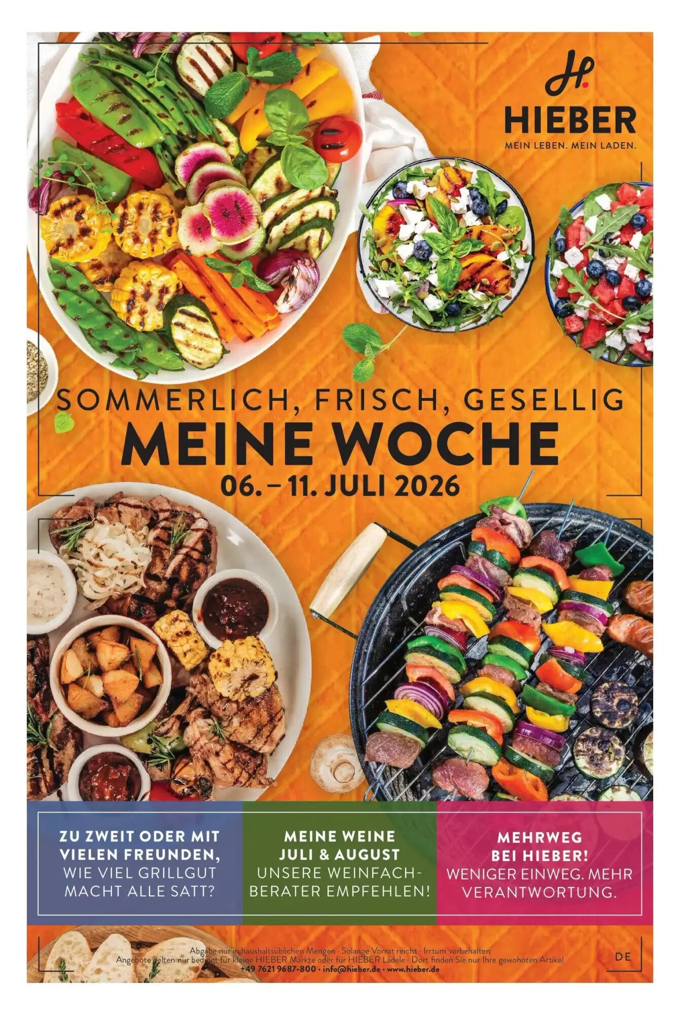 Hieber's Frische Center Prospekt (ab 05.07.2026) zum Blättern - Seite 1