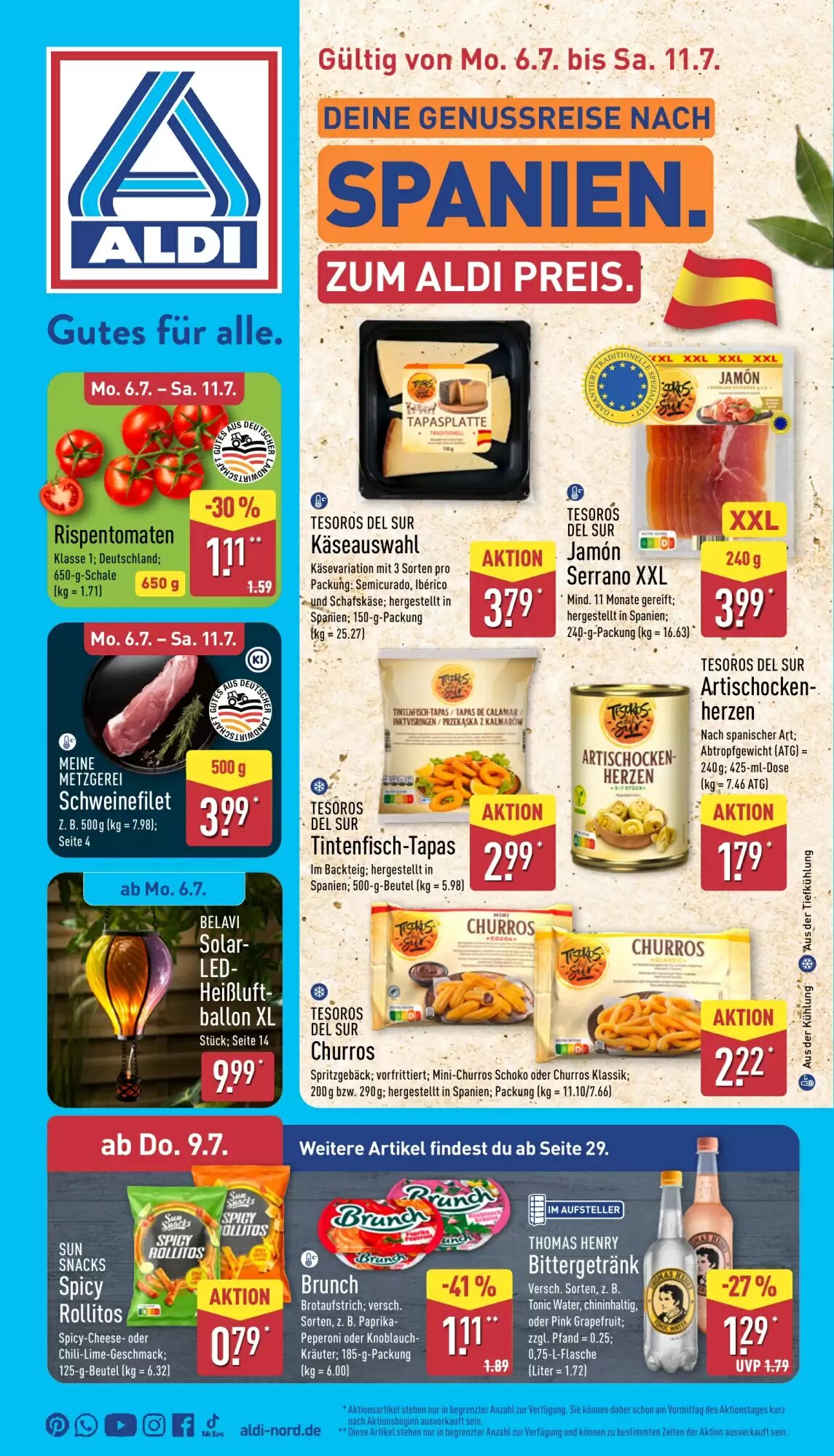 Aldi Nord Prospekt (ab 06.07.2026) zum Blättern - Seite 1