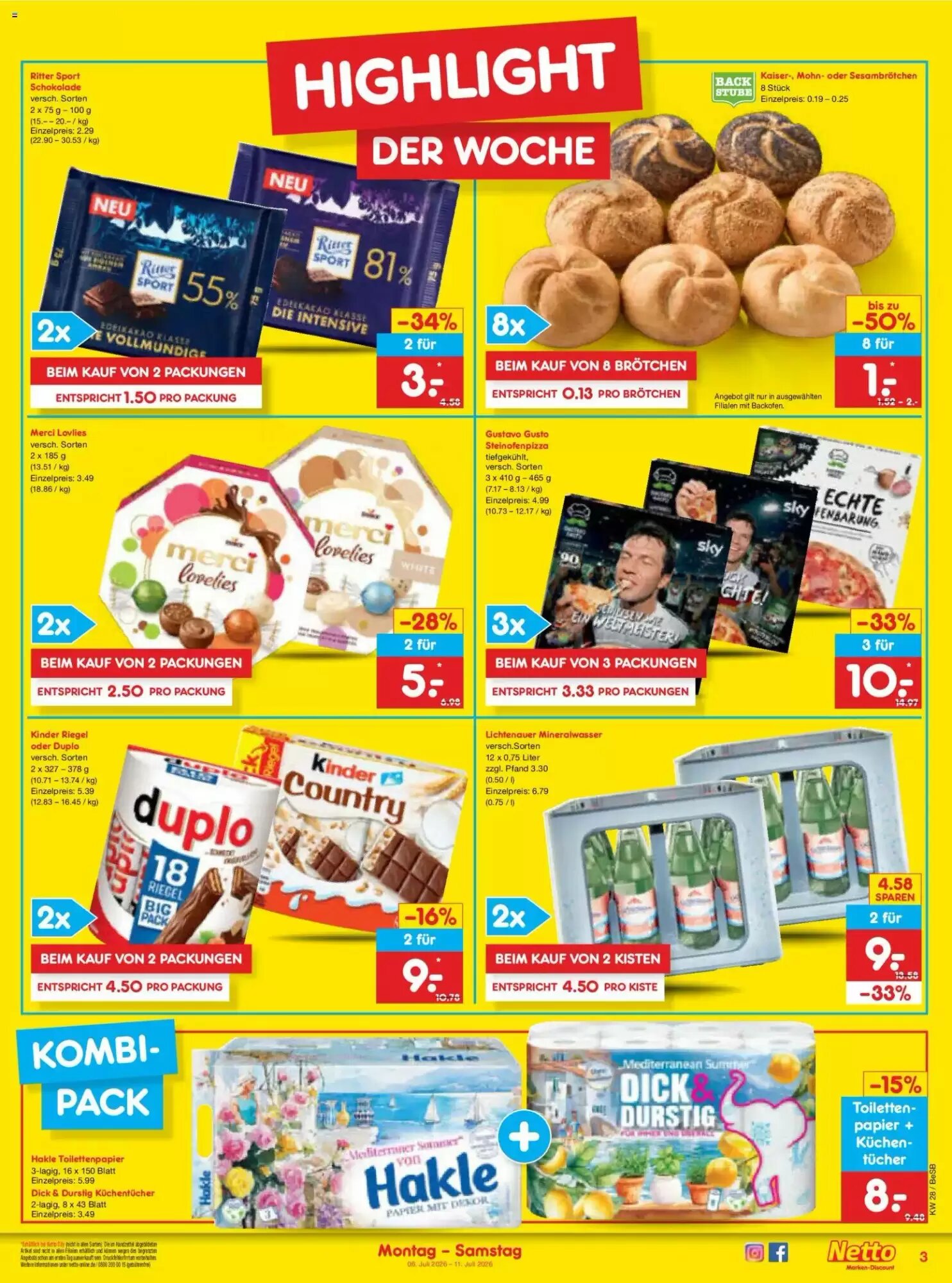 Netto Marken-Discount Prospekt (ab 06.07.2026) zum Blättern - Seite 3