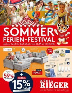 Möbel Rieger Prospekt (ab 06.07.2026) zum Blättern
