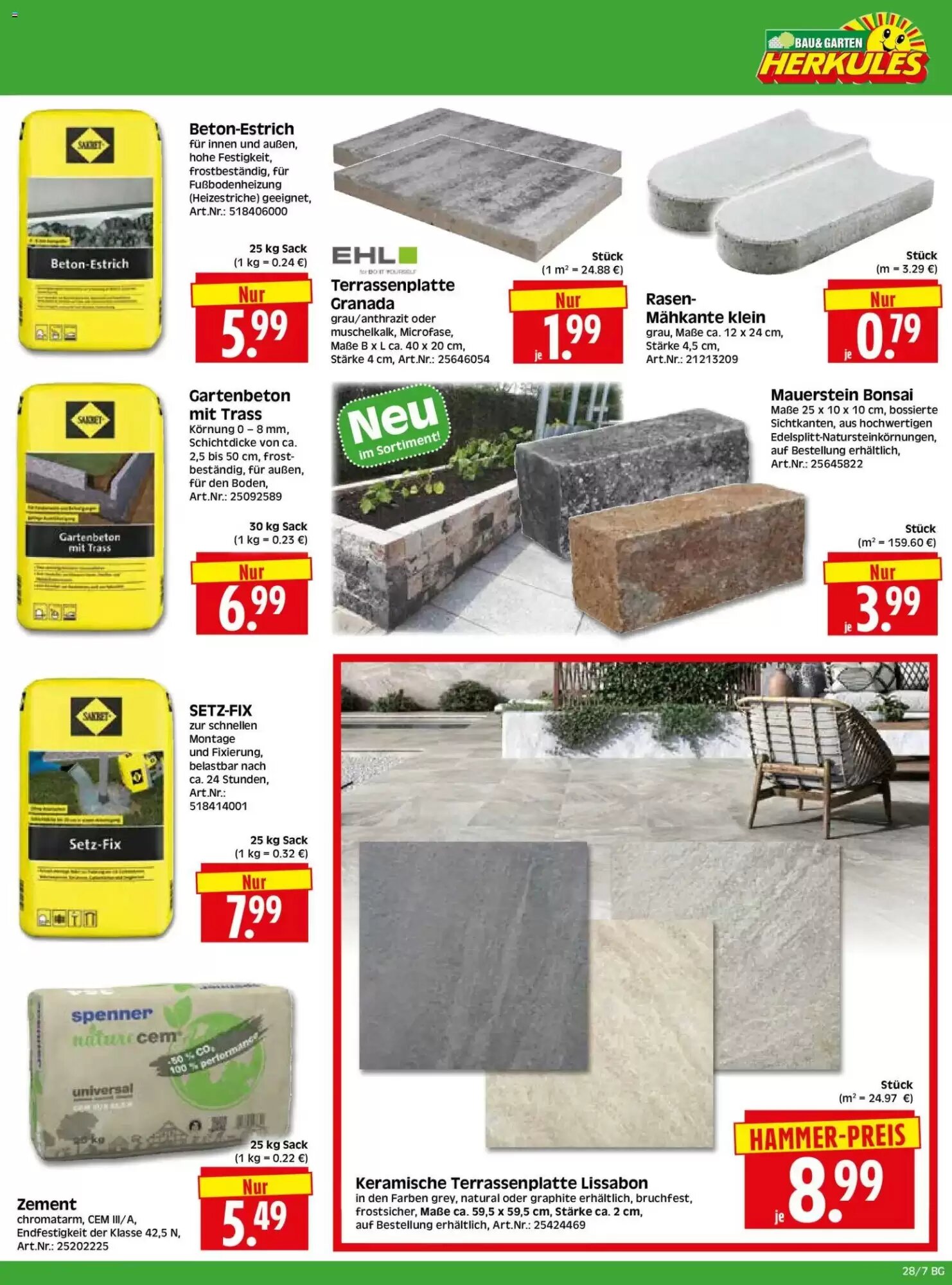 Herkules Baumarkt Prospekt (ab 06.07.2026) zum Blättern - Seite 7